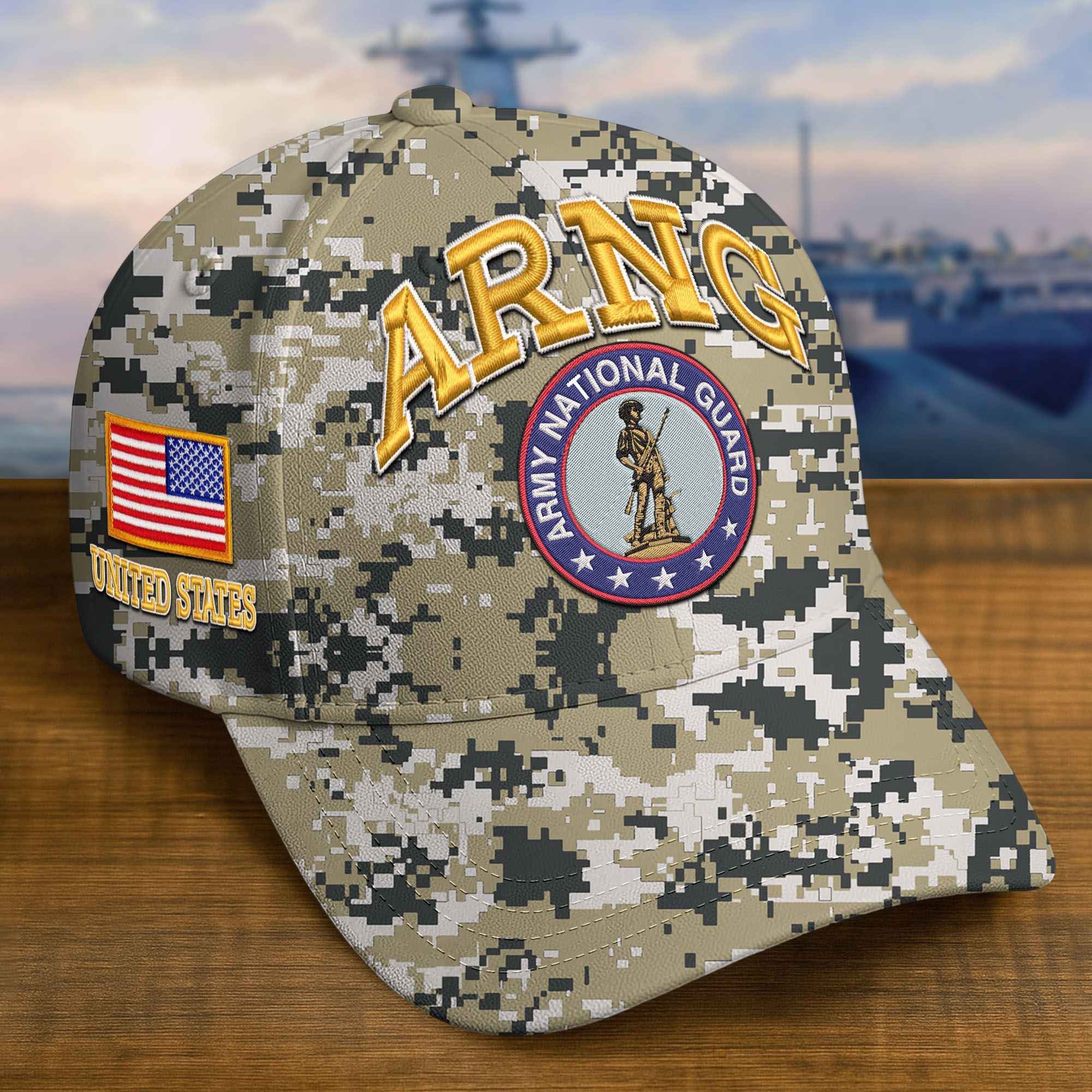 Premium Custom Army National Guard Embroidered Hat VPVC309212, Gifts For Army National Guard Veteran, Gifts On Father's Day, Veterans Day.