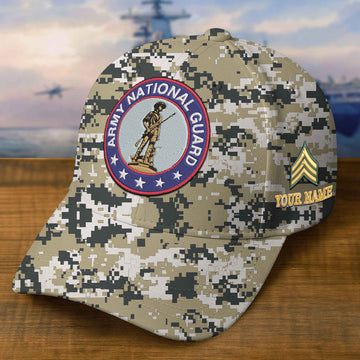 Premium Custom Army National Guard Embroidered Hat VPVC309312, Gifts For Army National Guard Veteran, Gifts On Father's Day, Veterans Day.