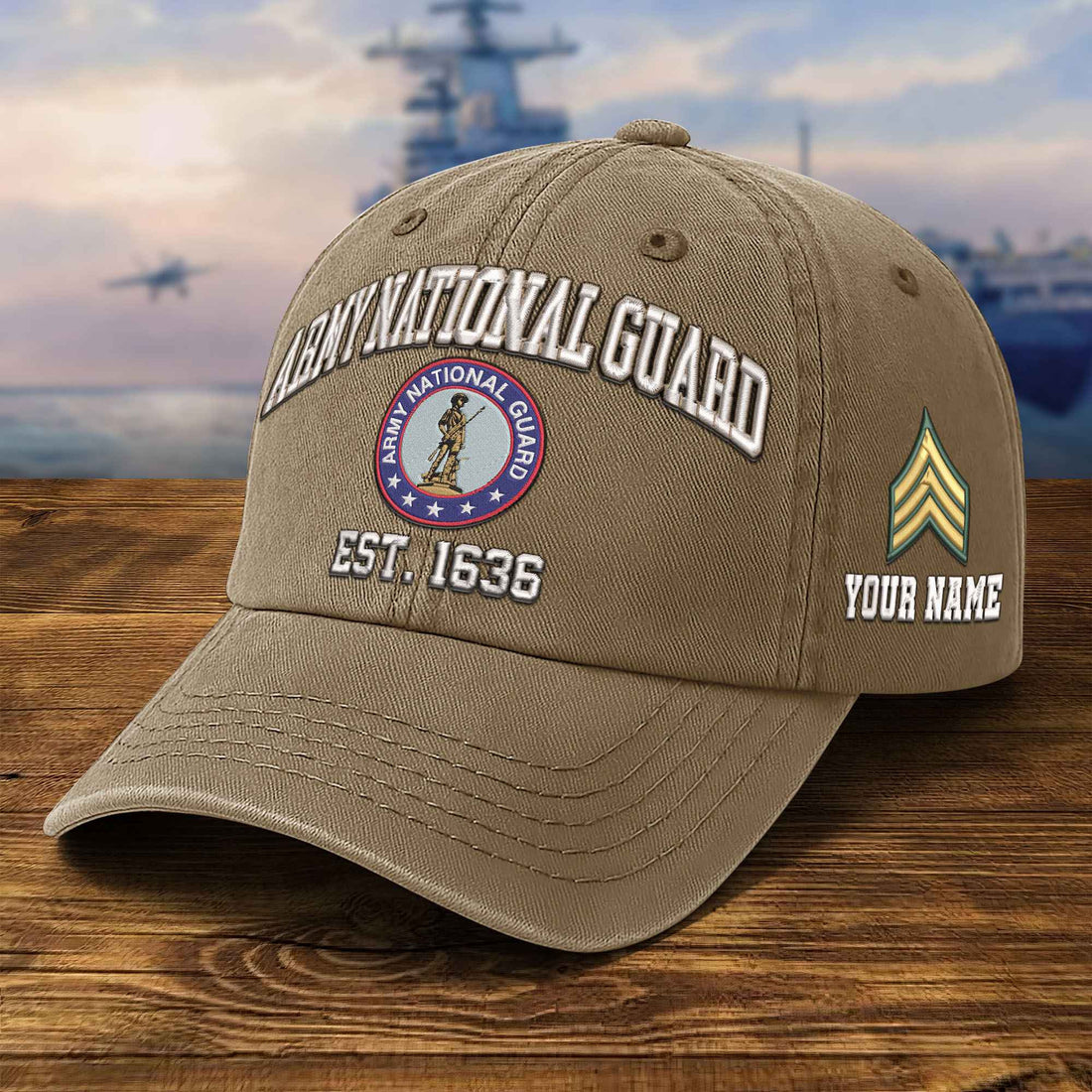 Premium Custom Army National Guard Embroidered Hat VPVC309508, Gifts For Army National Guard Veteran, Gifts On Father's Day, Veterans Day.