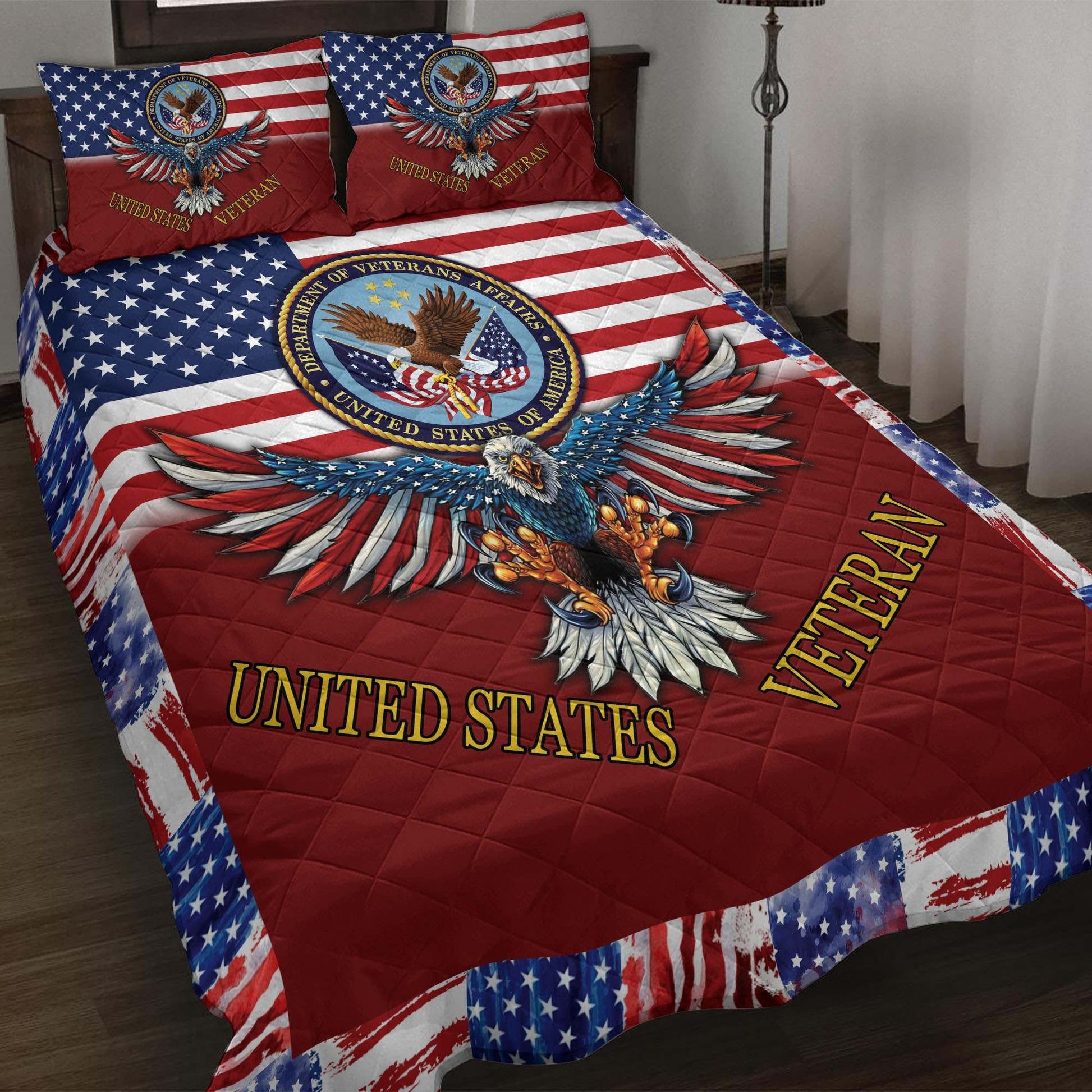 Premium Multiple US Military Services Veteran Bedding Set TVN181003