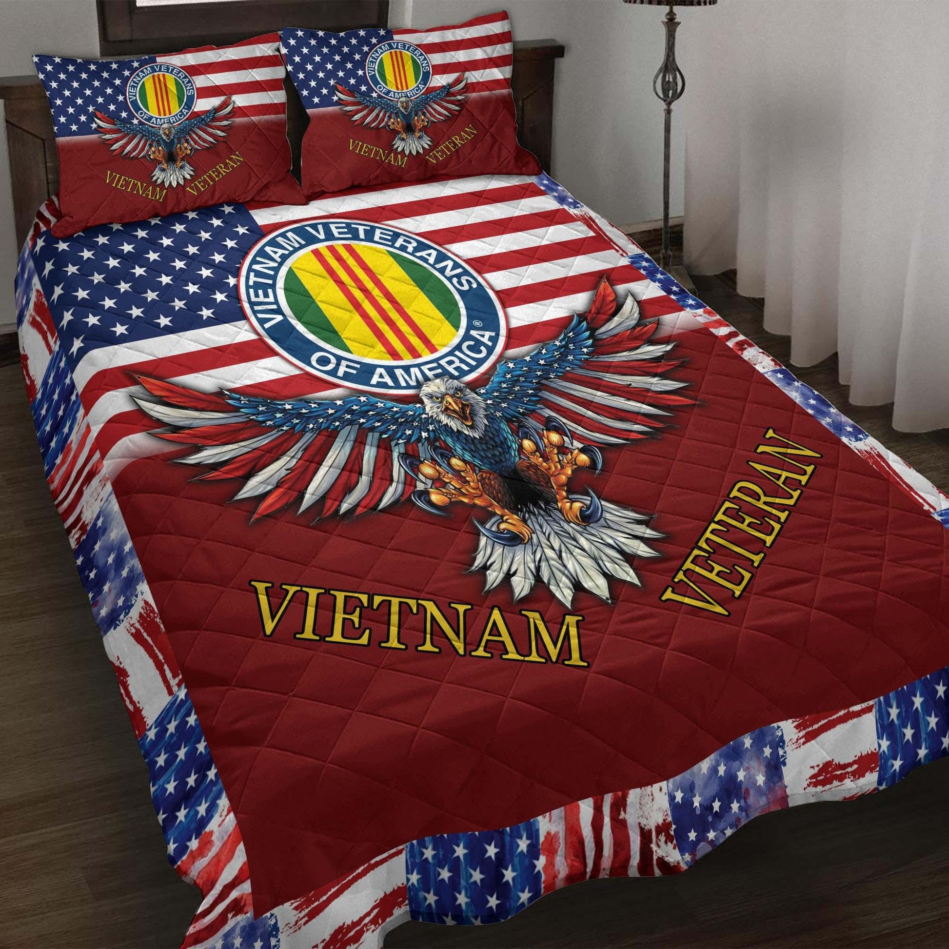 Premium Multiple US Military Services Veteran Bedding Set TVN181003