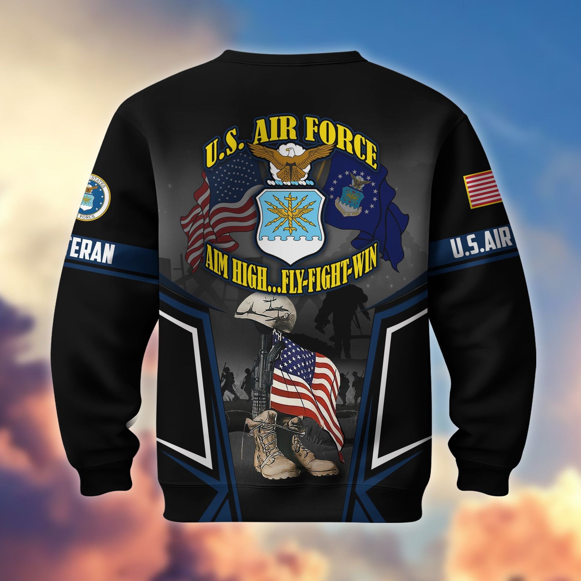 Premium US Veterans Sweatshirt ATTN310721, Gifts For US Veterans, Gifts On Father's Day, Veterans Day.