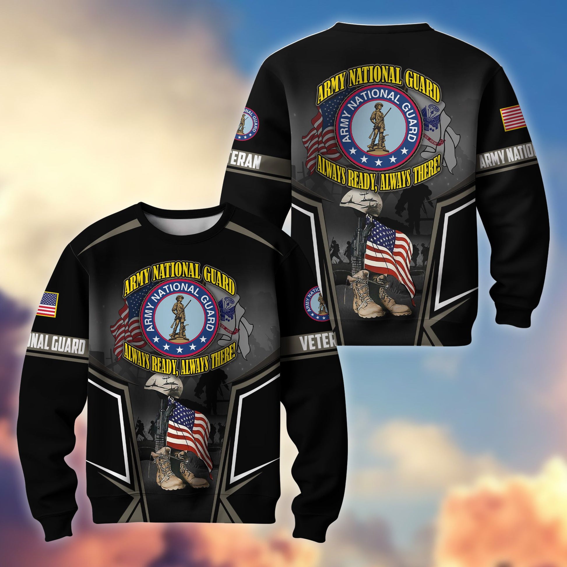 Premium US Veterans Sweatshirt ATTN310721, Gifts For US Veterans, Gifts On Father's Day, Veterans Day.