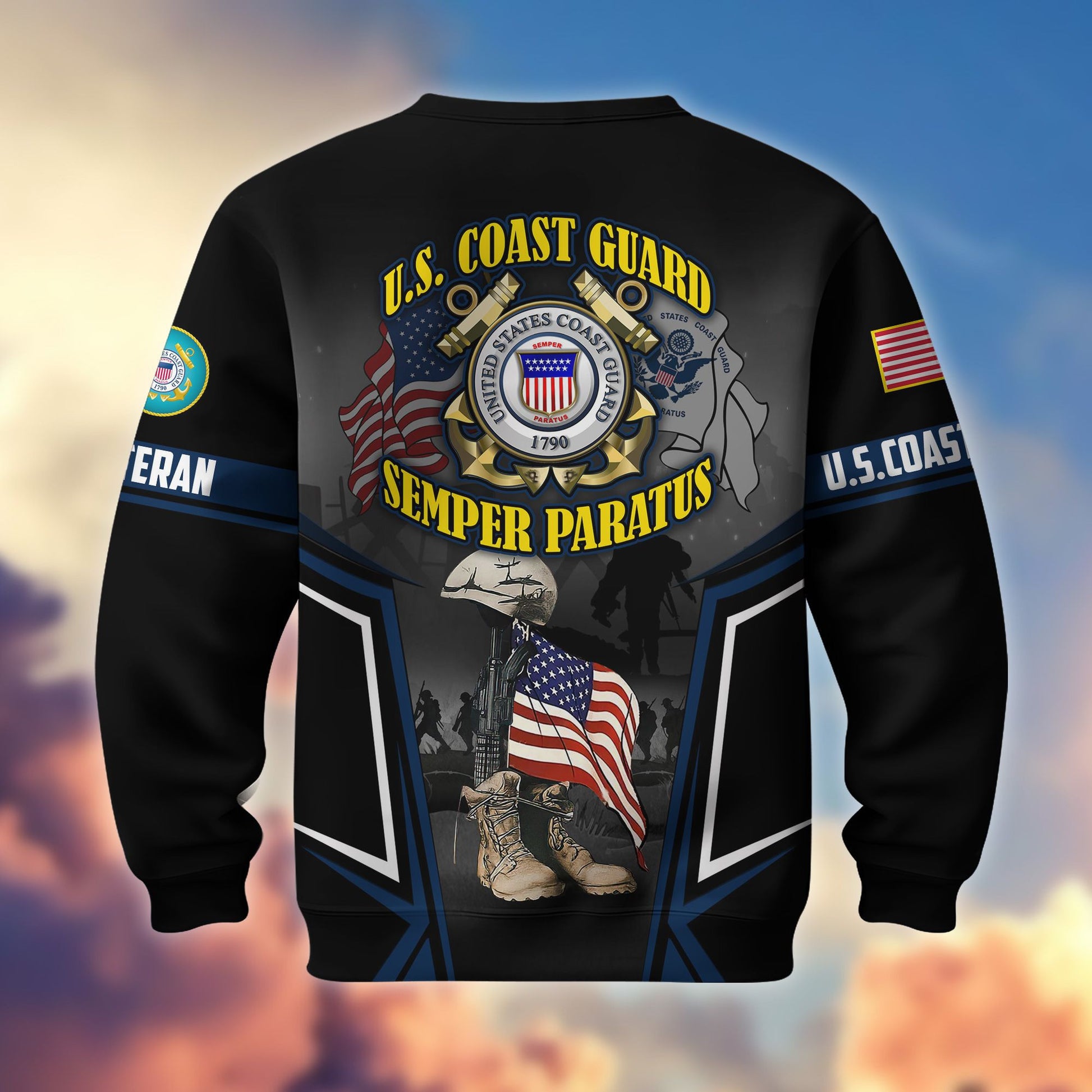 Premium US Veterans Sweatshirt ATTN310721, Gifts For US Veterans, Gifts On Father's Day, Veterans Day.