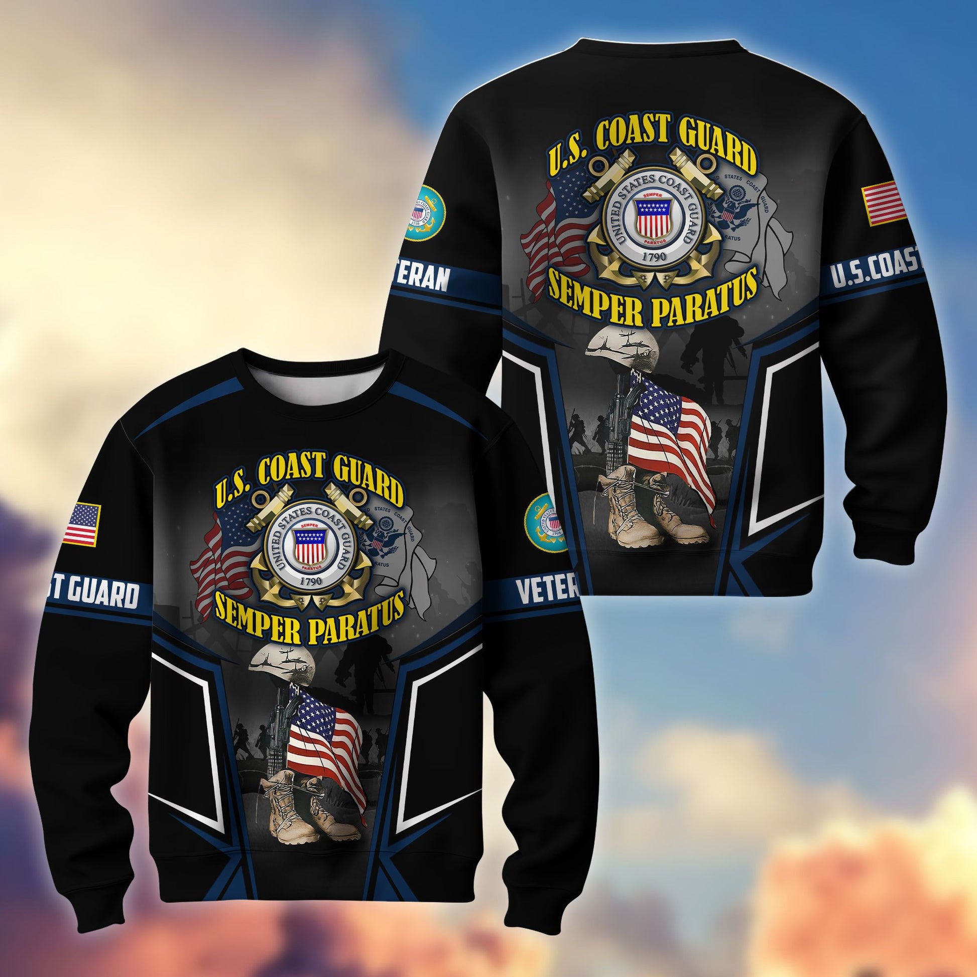Premium US Veterans Sweatshirt ATTN310721, Gifts For US Veterans, Gifts On Father's Day, Veterans Day.