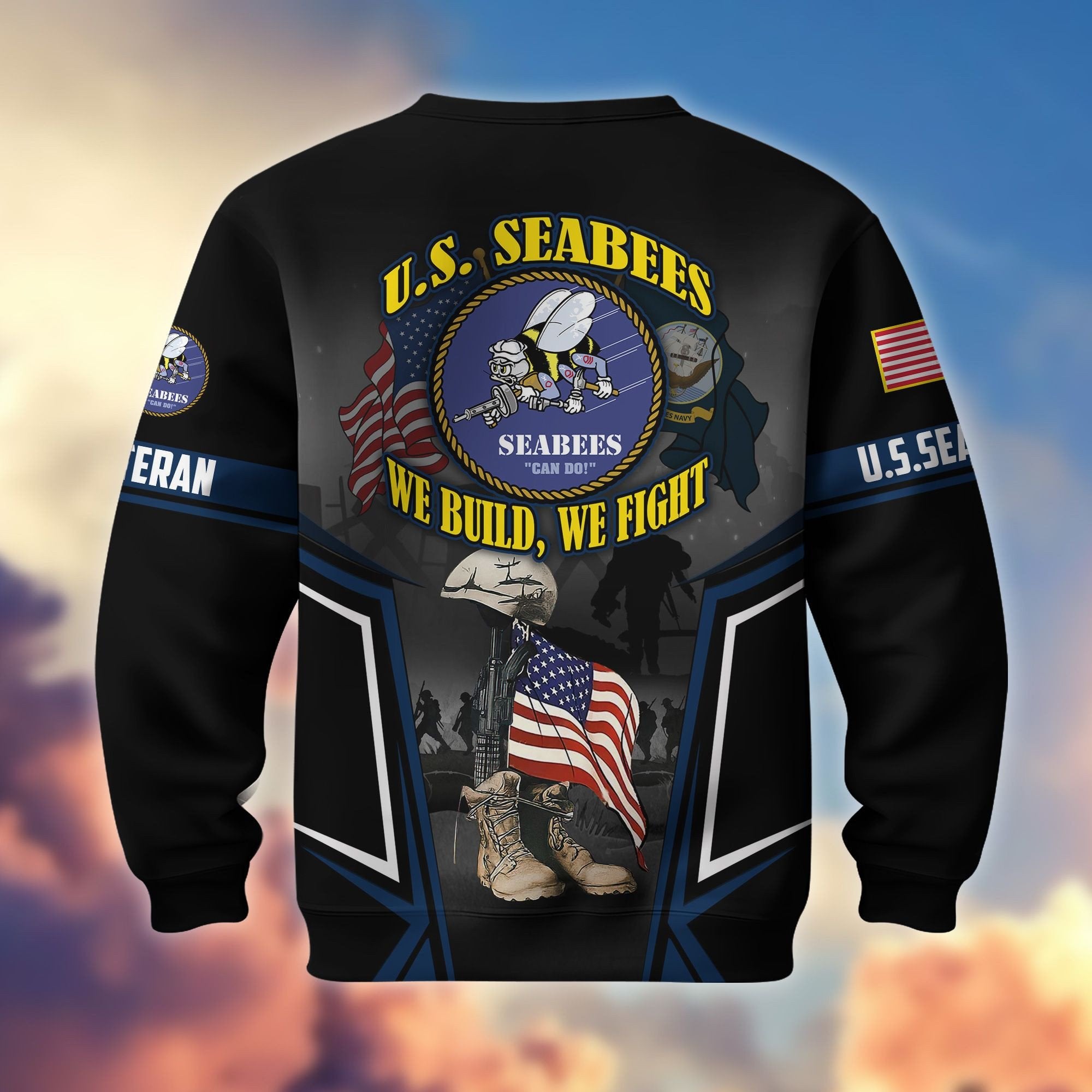 Premium US Veterans Sweatshirt ATTN310721, Gifts For US Veterans, Gifts On Father's Day, Veterans Day.