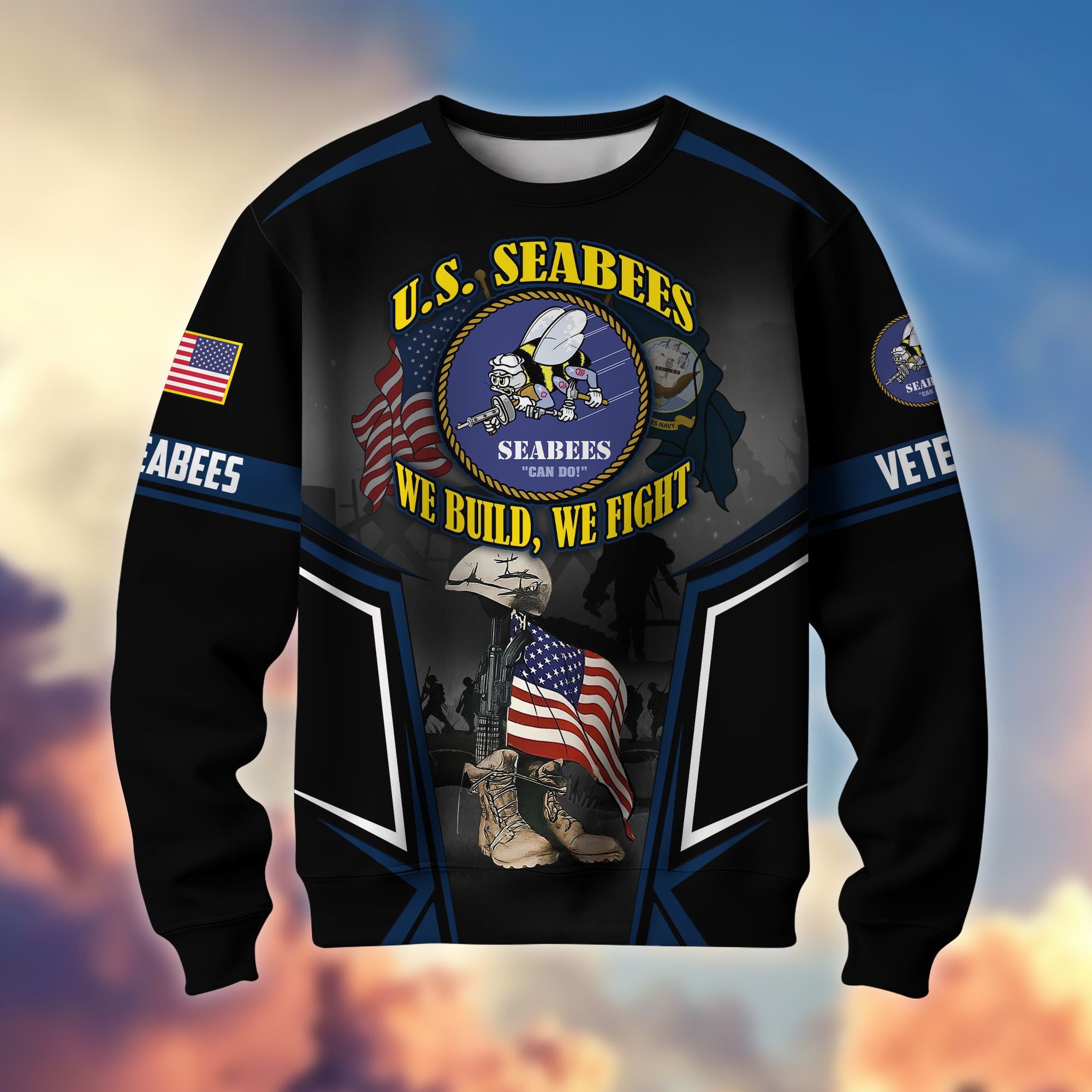 Premium US Veterans Sweatshirt ATTN310721, Gifts For US Veterans, Gifts On Father's Day, Veterans Day.