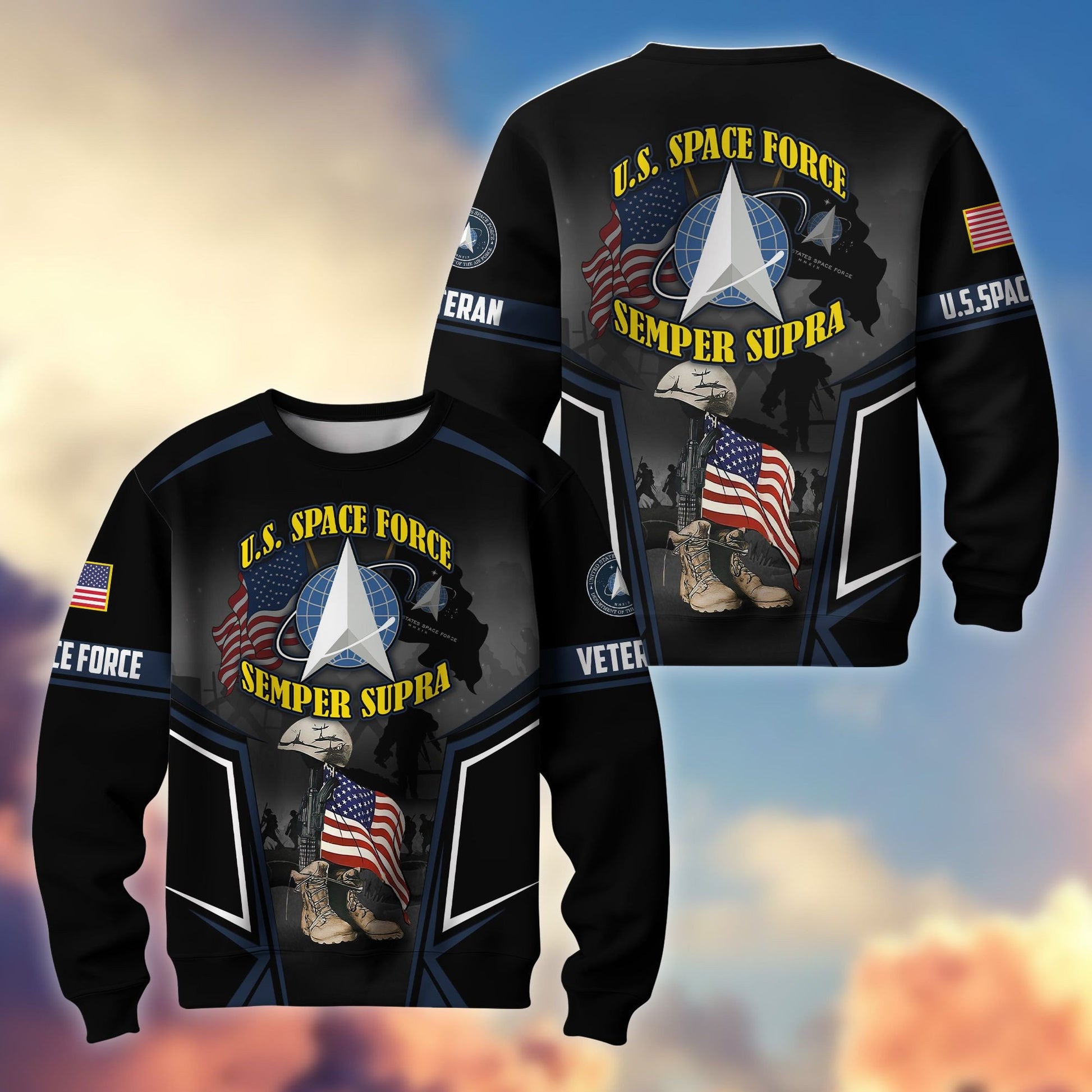 Premium US Veterans Sweatshirt ATTN310721, Gifts For US Veterans, Gifts On Father's Day, Veterans Day.