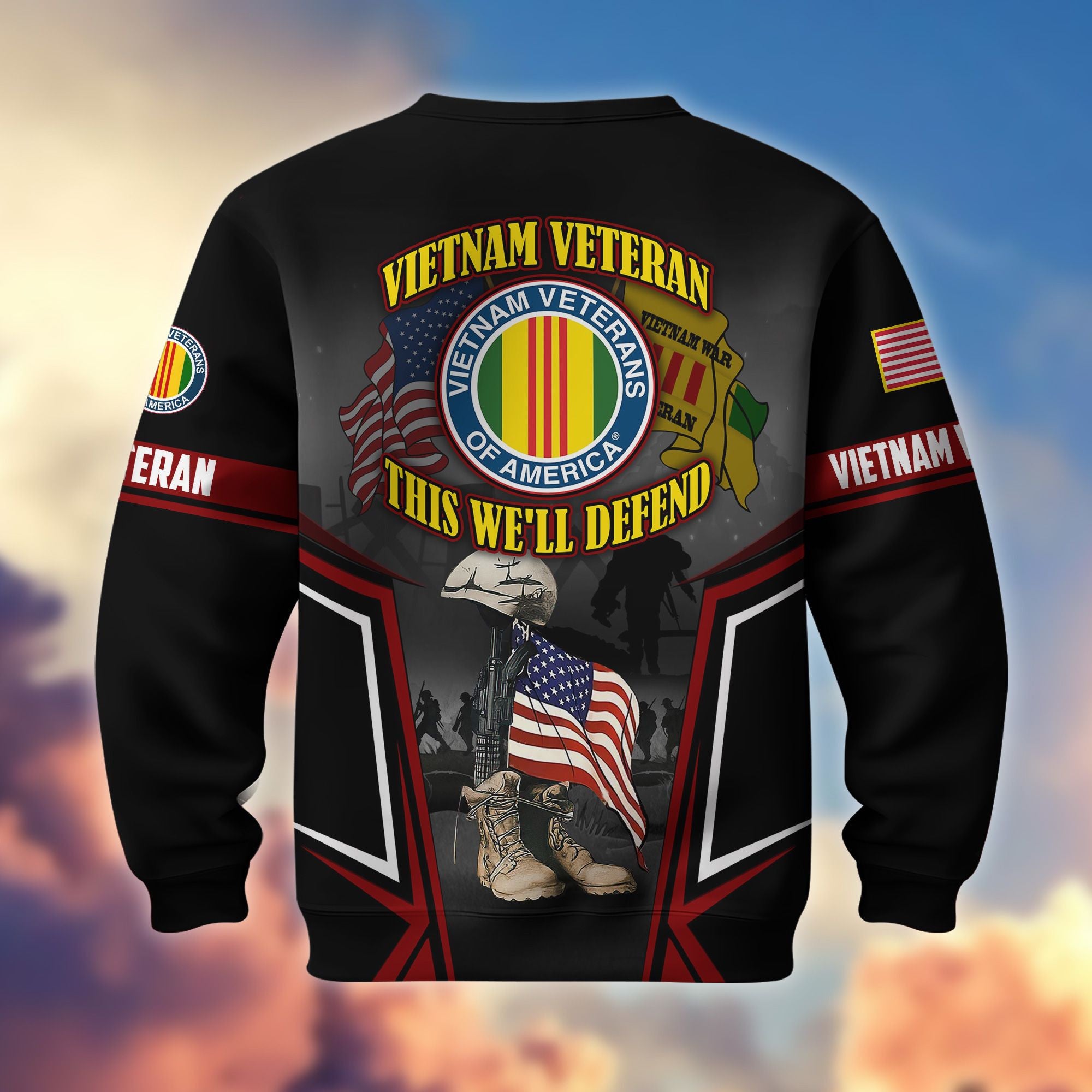 Premium US Veterans Sweatshirt ATTN310721, Gifts For US Veterans, Gifts On Father's Day, Veterans Day.