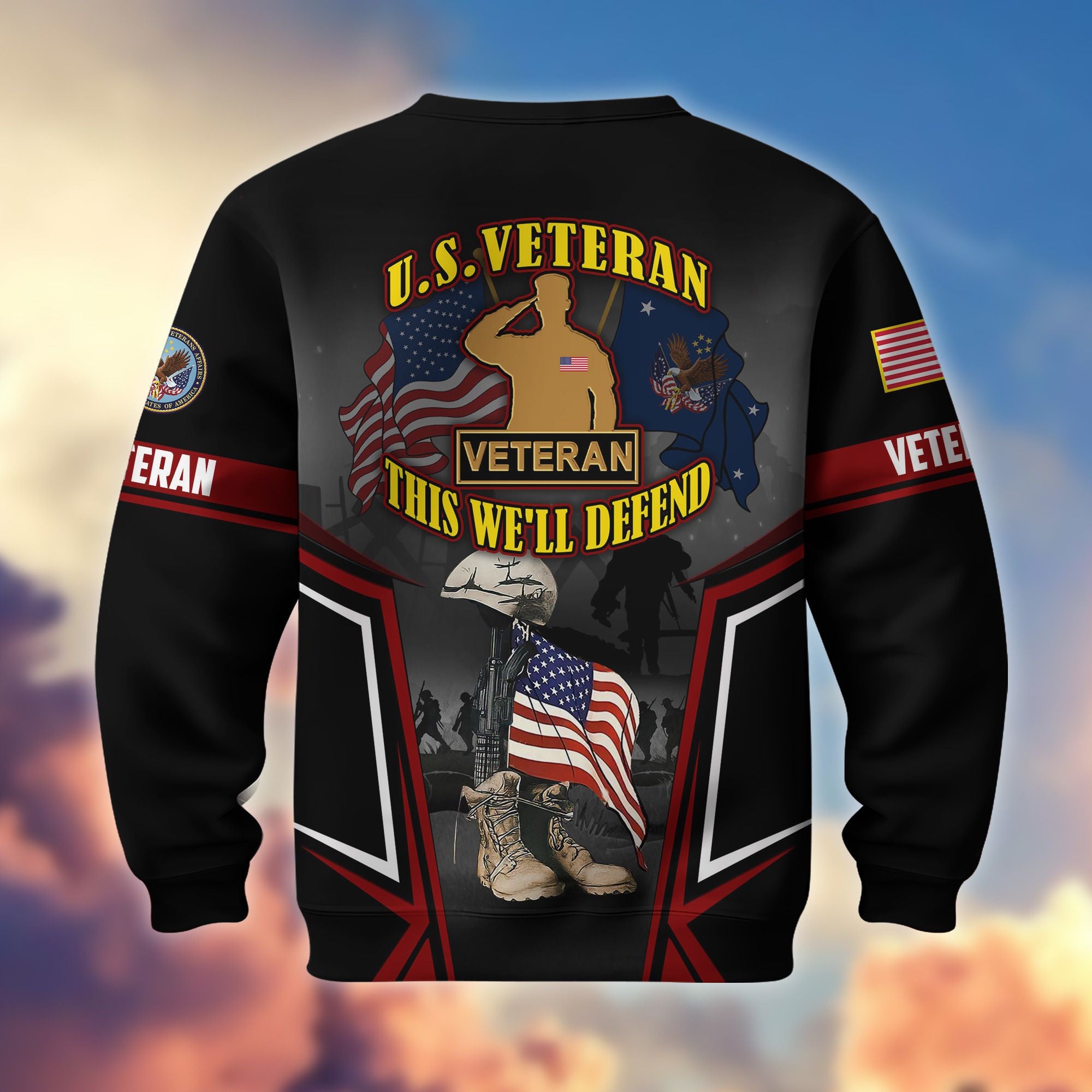 Premium US Veterans Sweatshirt ATTN310721, Gifts For US Veterans, Gifts On Father's Day, Veterans Day.