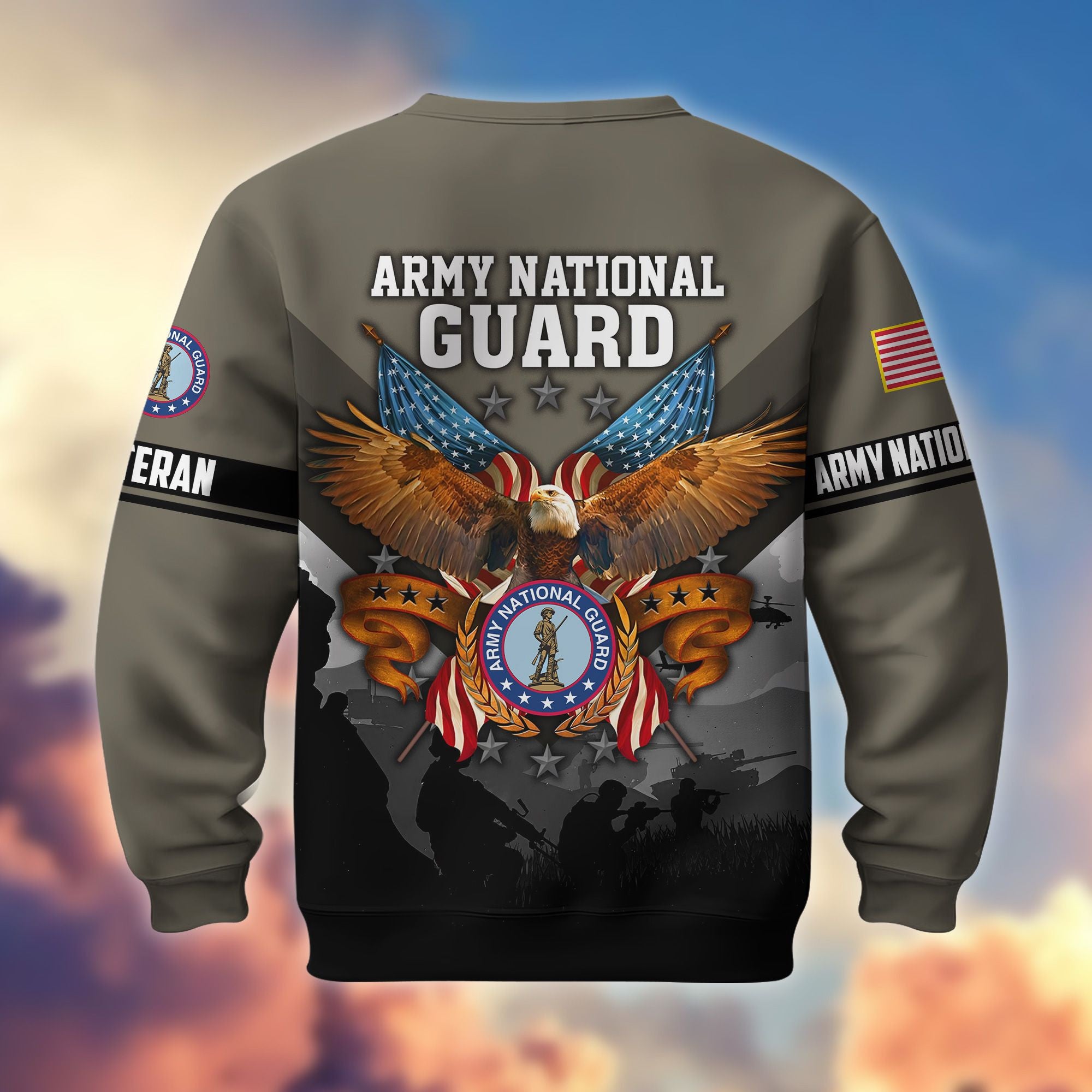 Premium US Veterans Sweatshirt ATTN040821, Gifts For US Veterans, Gifts On Father's Day, Veterans Day.