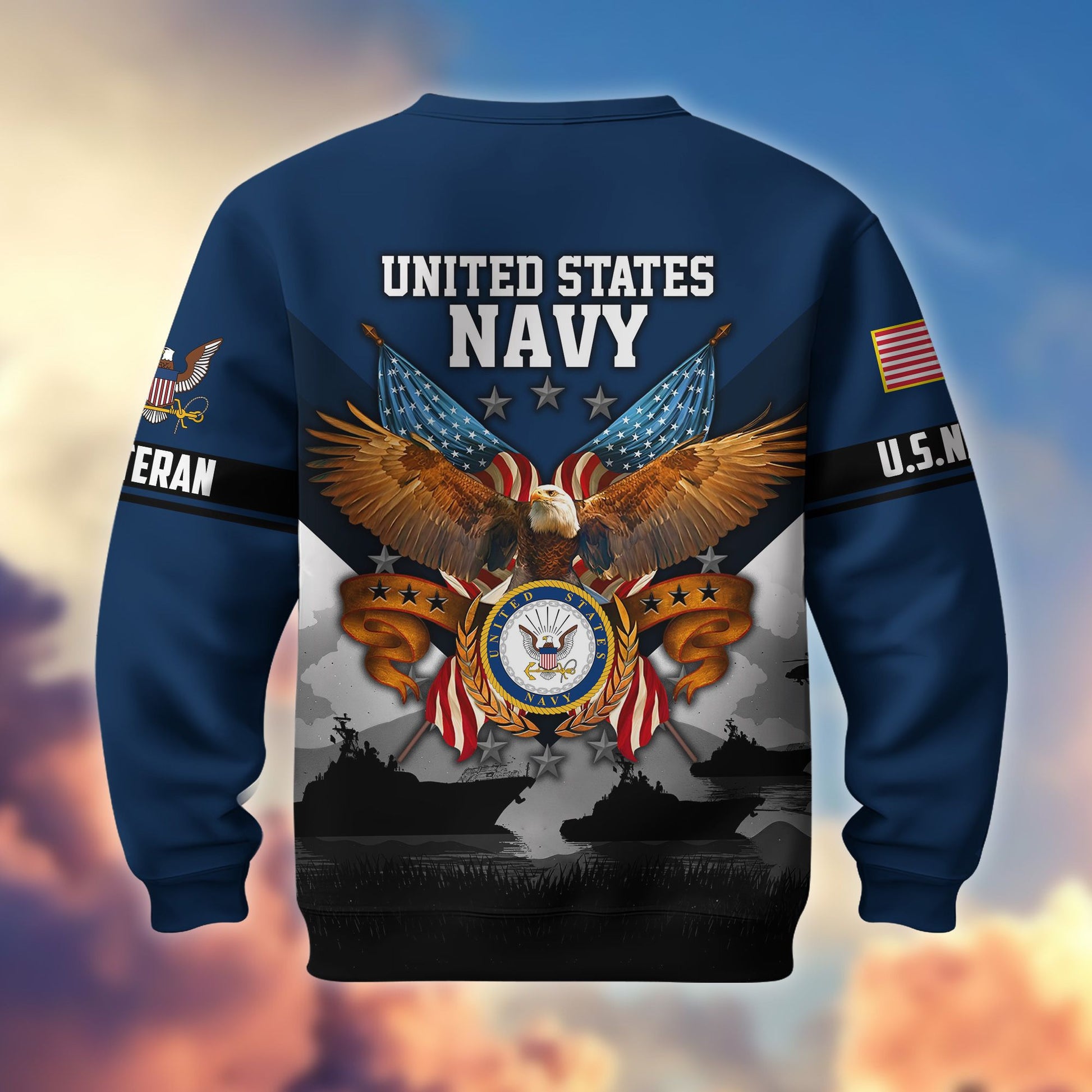 Premium US Veterans Sweatshirt ATTN040821, Gifts For US Veterans, Gifts On Father's Day, Veterans Day.
