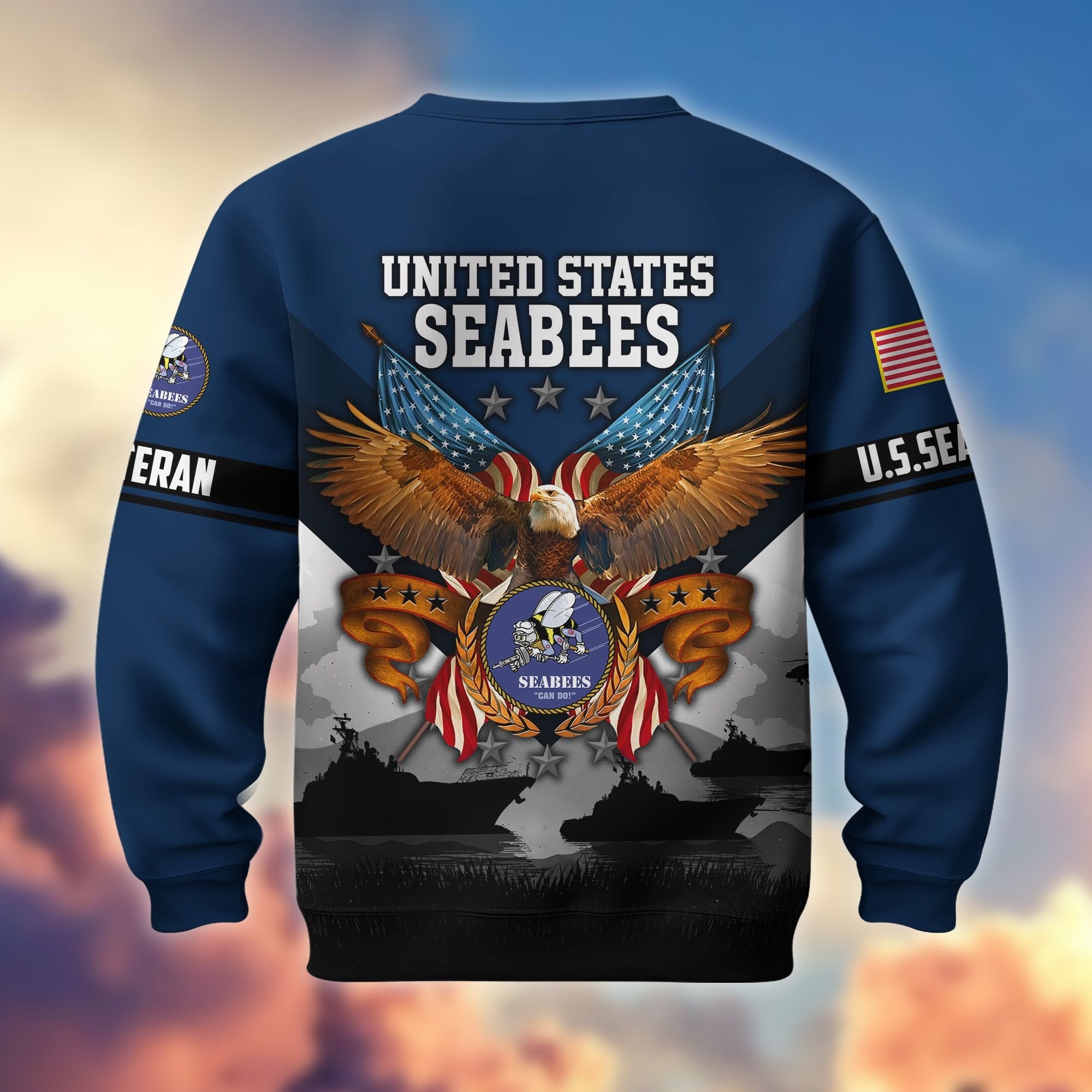 Premium US Veterans Sweatshirt ATTN040821, Gifts For US Veterans, Gifts On Father's Day, Veterans Day.