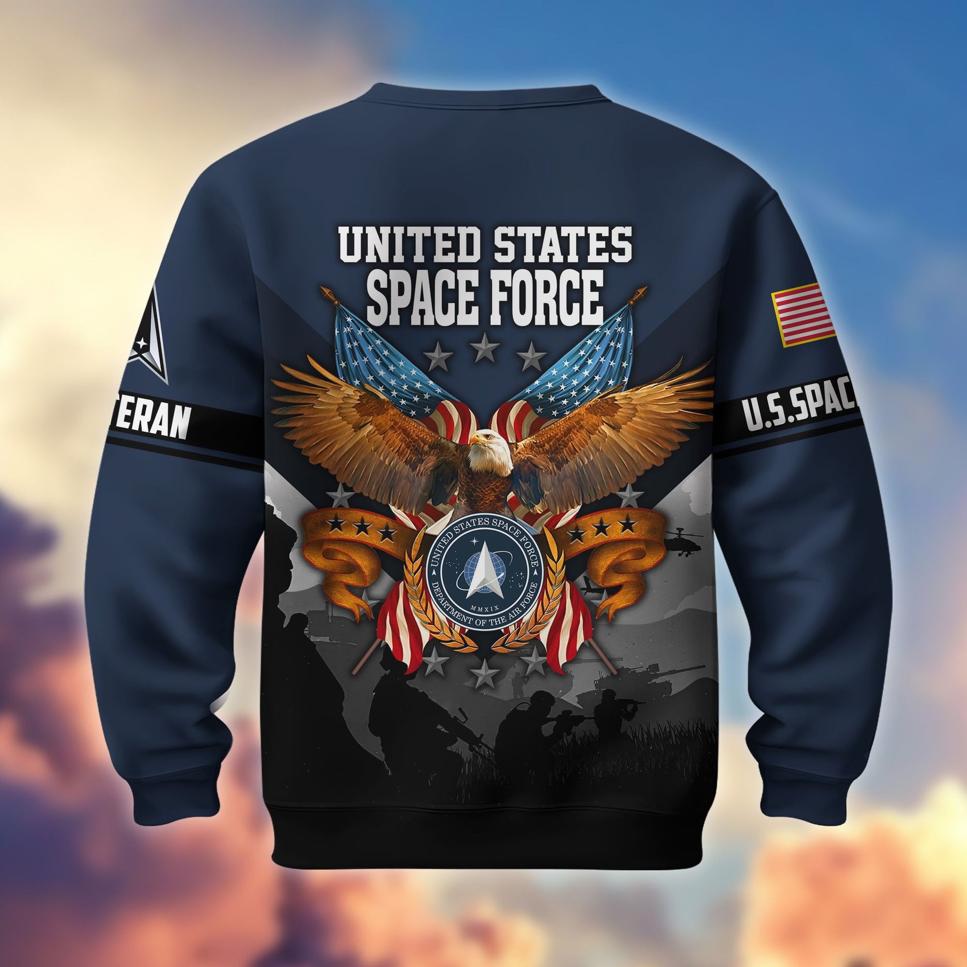 Premium US Veterans Sweatshirt ATTN040821, Gifts For US Veterans, Gifts On Father's Day, Veterans Day.