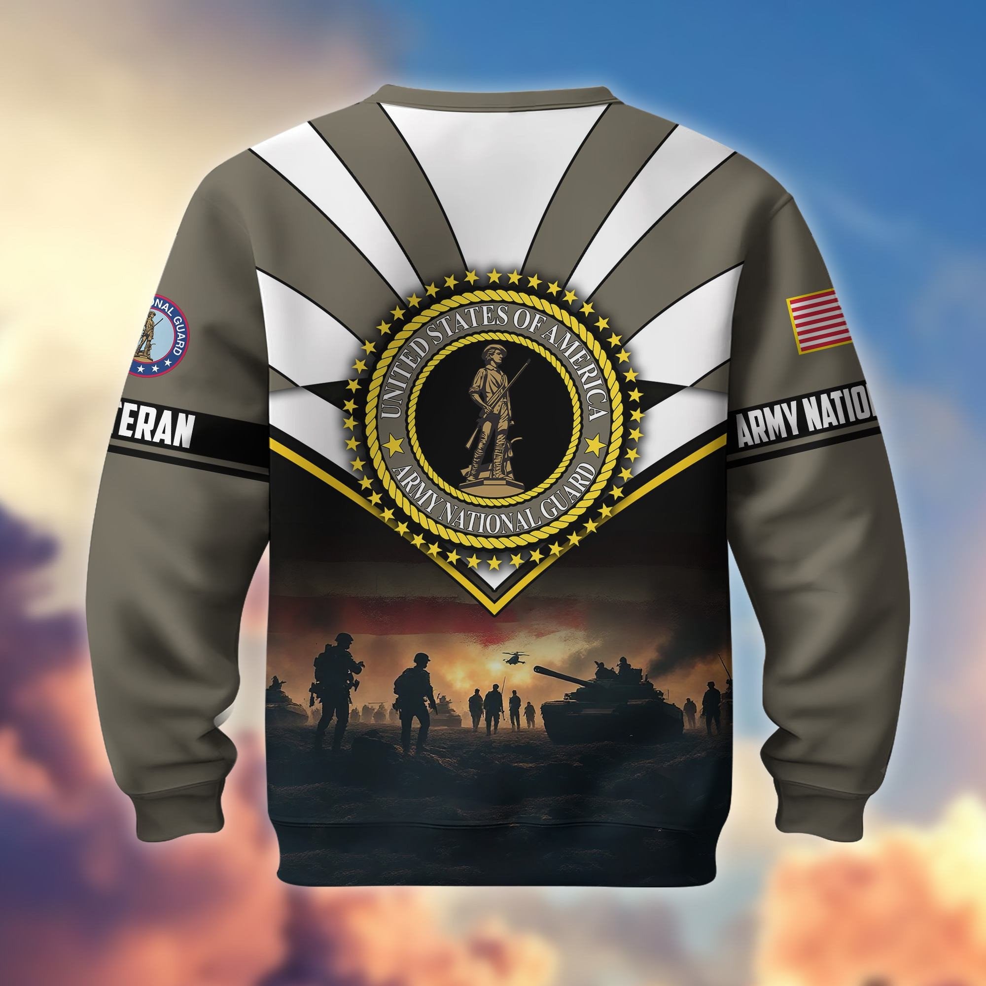 Premium US Veterans Sweatshirt ATTN080821, Gifts For US Veterans, Gifts On Father's Day, Veterans Day.