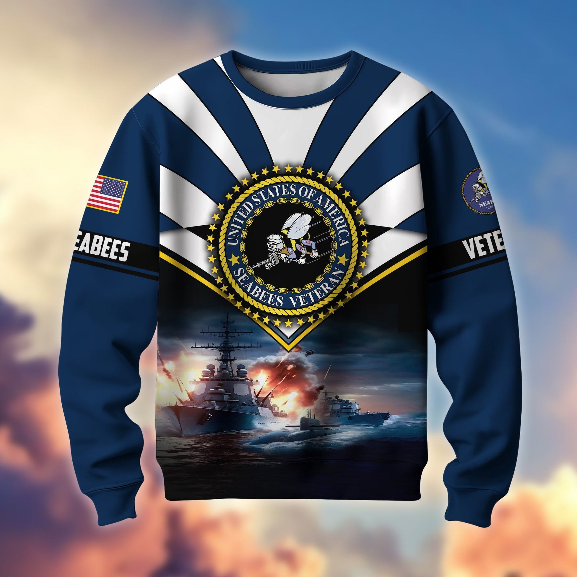 Premium US Veterans Sweatshirt ATTN080821, Gifts For US Veterans, Gifts On Father's Day, Veterans Day.