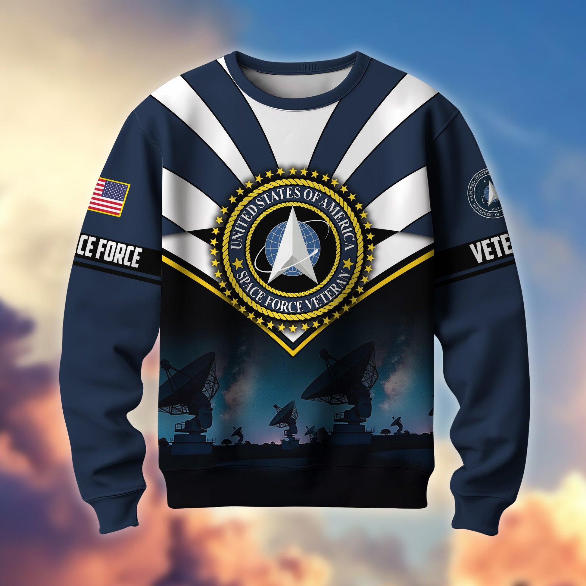 Premium US Veterans Sweatshirt ATTN080821, Gifts For US Veterans, Gifts On Father's Day, Veterans Day.