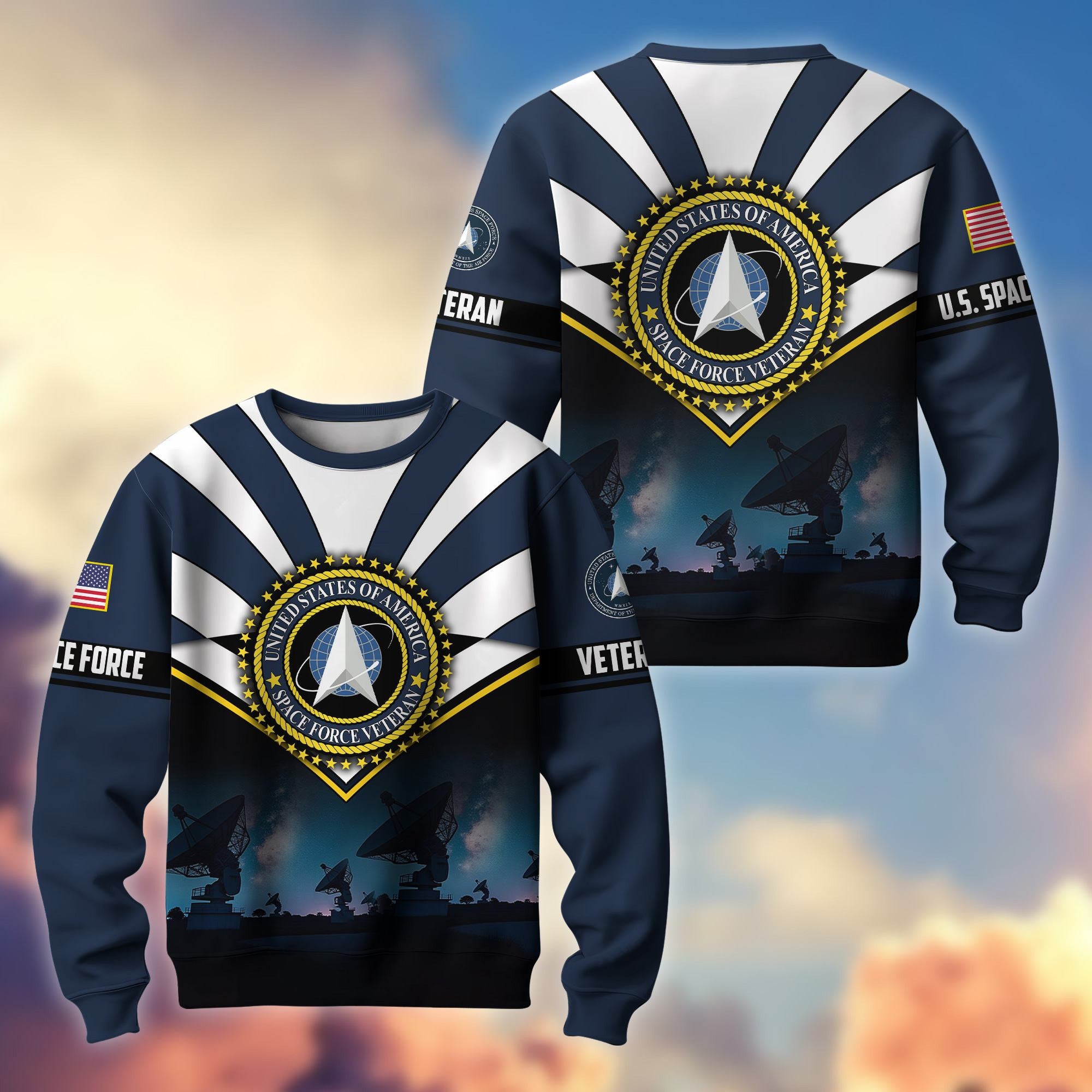 Premium US Veterans Sweatshirt ATTN080821, Gifts For US Veterans, Gifts On Father's Day, Veterans Day.