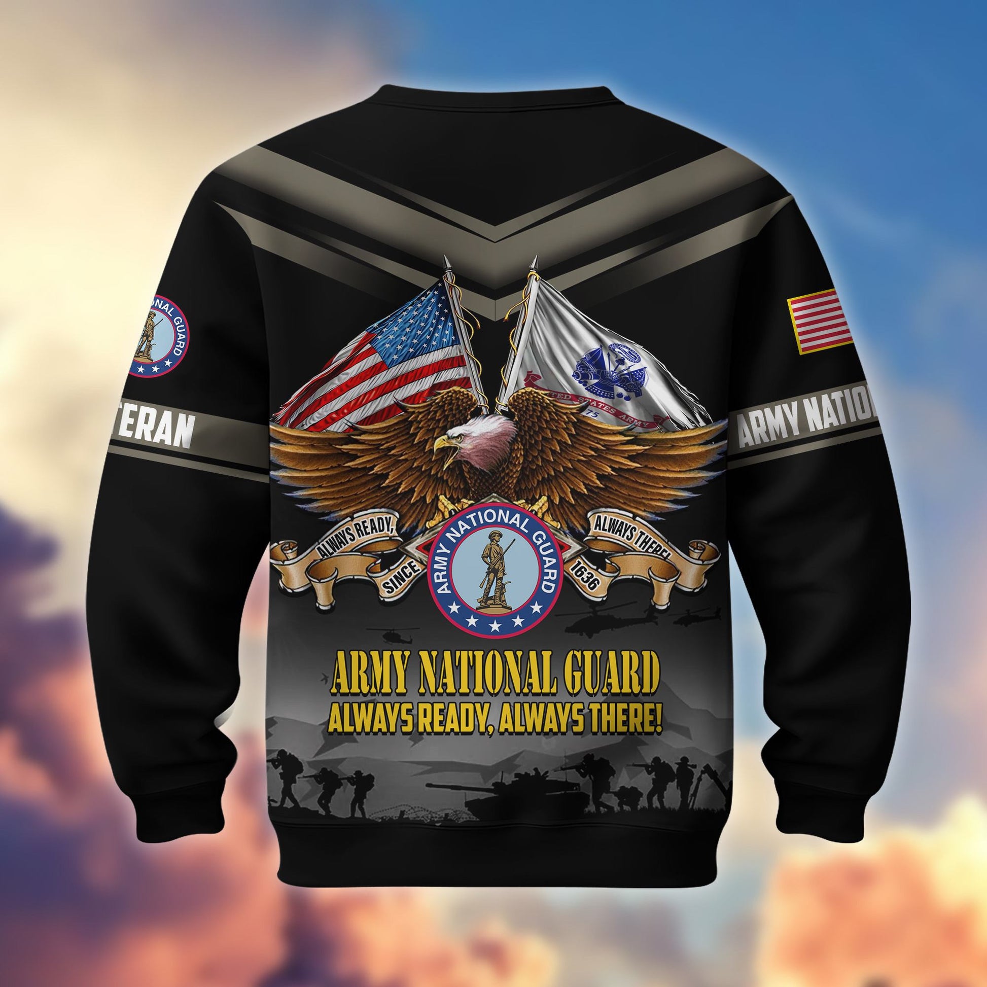 Premium US Veterans Sweatshirt ATTN070821, Gifts For US Veterans, Gifts On Father's Day, Veterans Day.