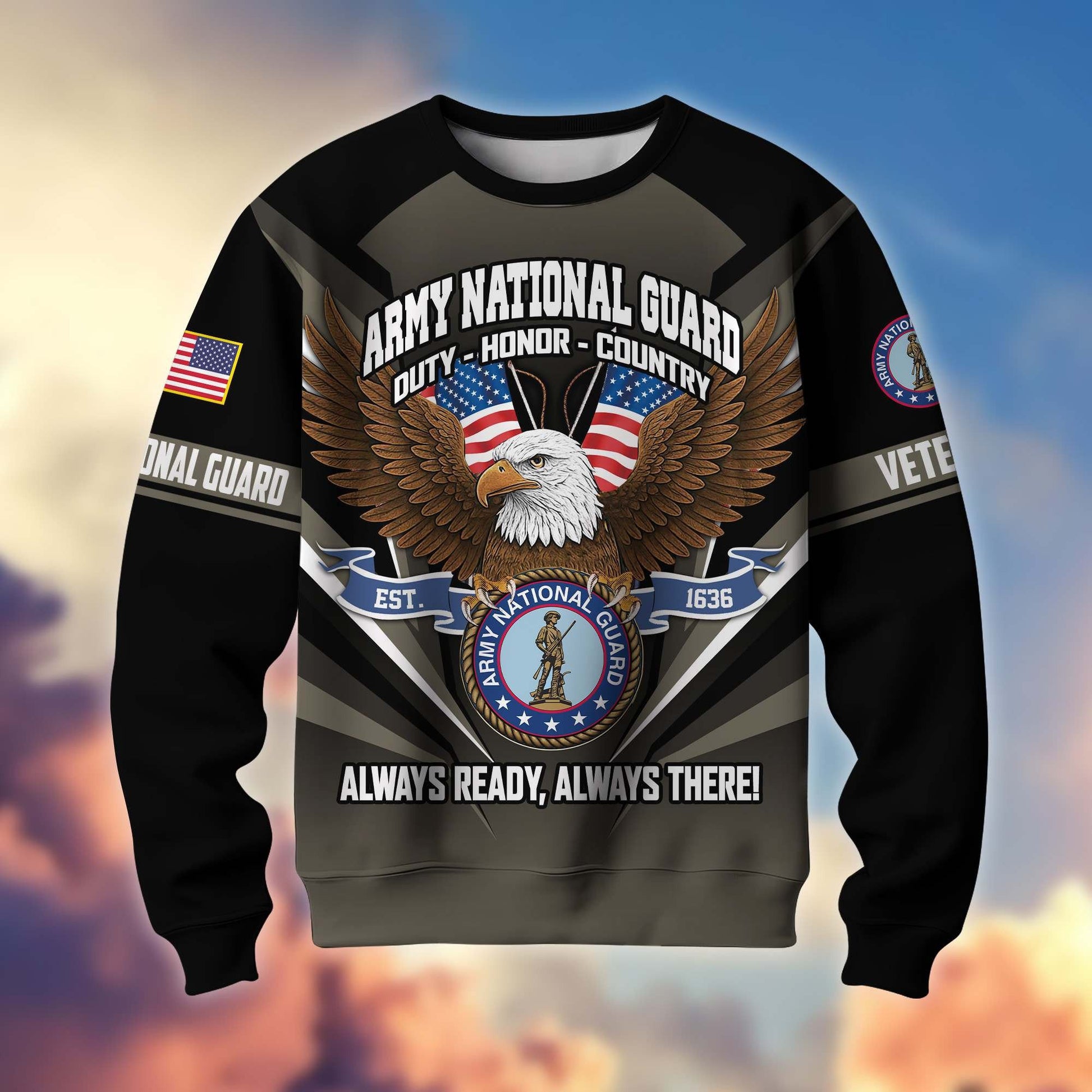 Premium US Veterans Sweatshirt ATTN140822, Gifts For US Veterans, Gifts On Father's Day, Veterans Day.