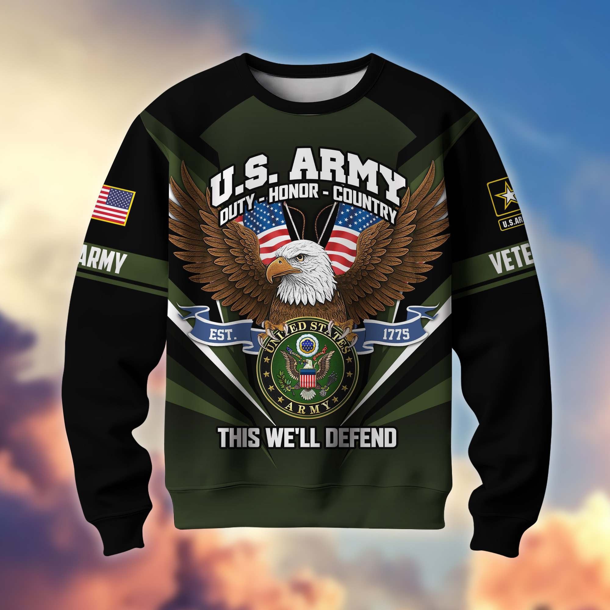 Premium US Veterans Sweatshirt ATTN140822, Gifts For US Veterans, Gifts On Father's Day, Veterans Day.