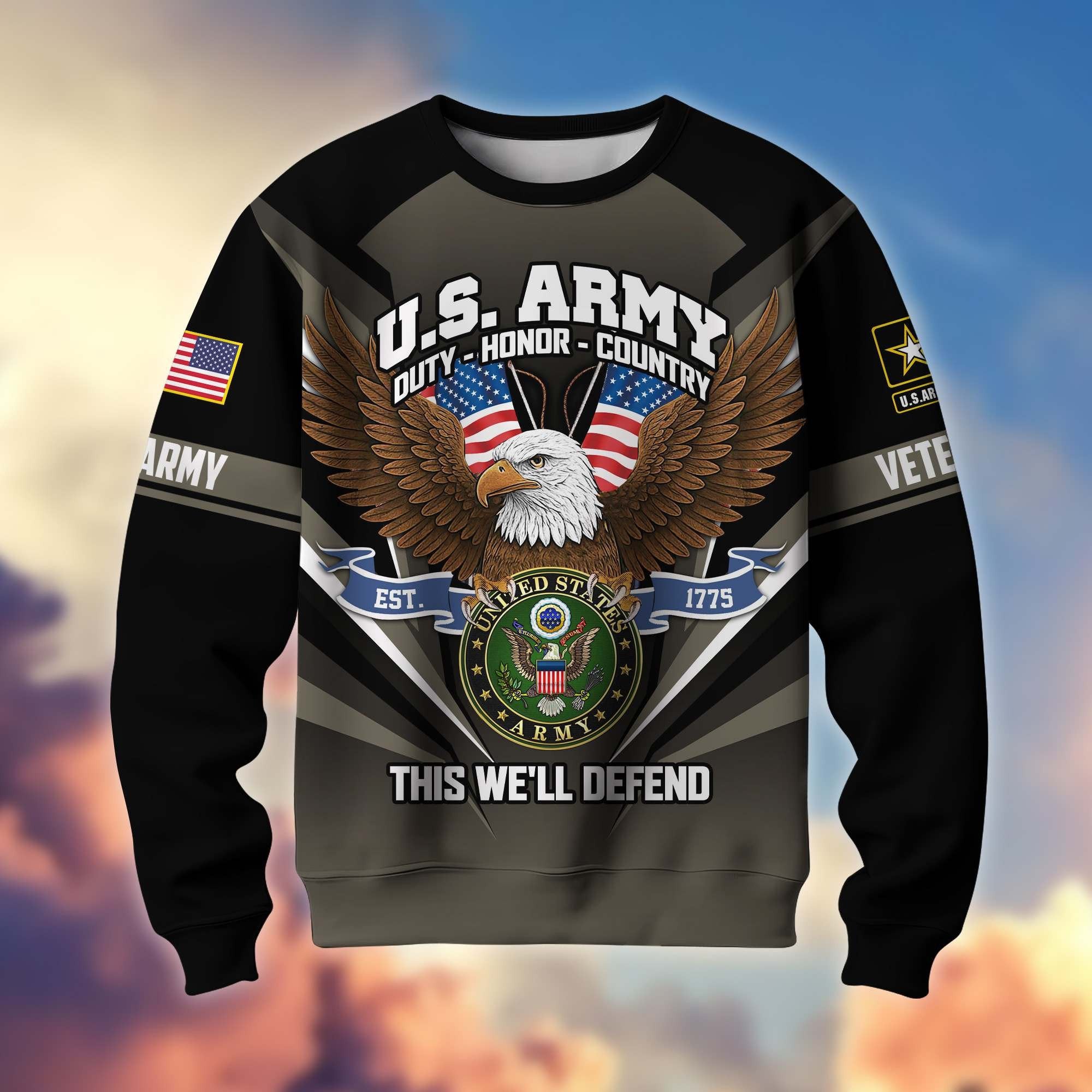 Premium US Veterans Sweatshirt ATTN140822, Gifts For US Veterans, Gifts On Father's Day, Veterans Day.