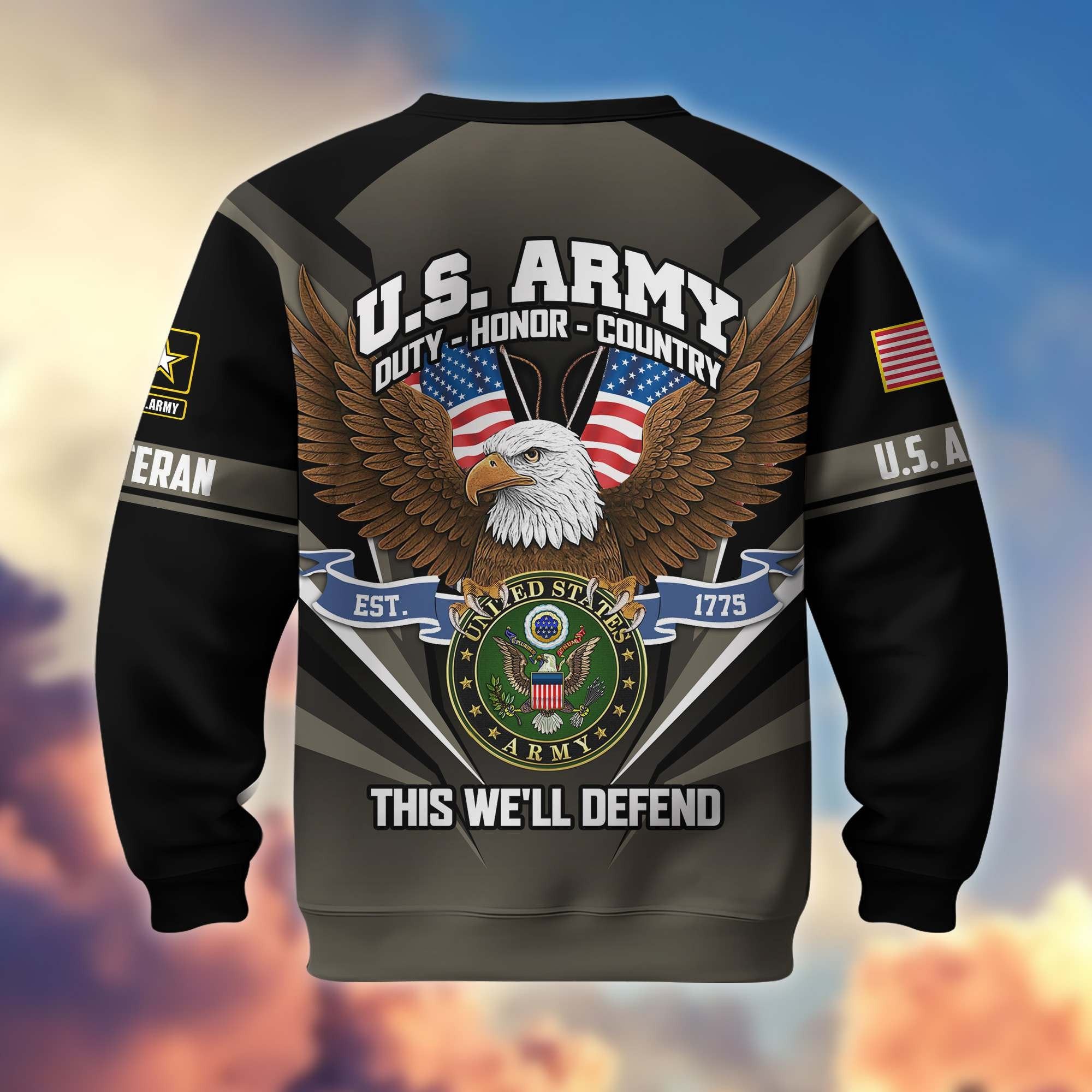 Premium US Veterans Sweatshirt ATTN140822, Gifts For US Veterans, Gifts On Father's Day, Veterans Day.