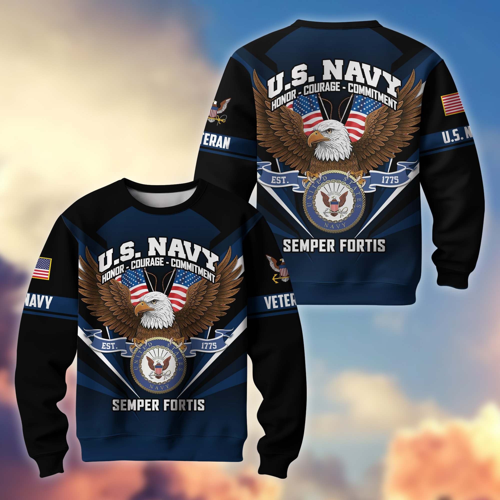 Premium US Veterans Sweatshirt ATTN140822, Gifts For US Veterans, Gifts On Father's Day, Veterans Day.