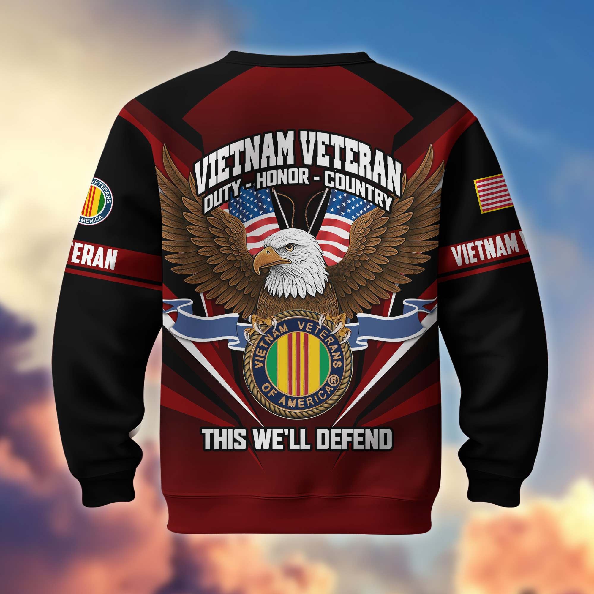 Premium US Veterans Sweatshirt ATTN140822, Gifts For US Veterans, Gifts On Father's Day, Veterans Day.