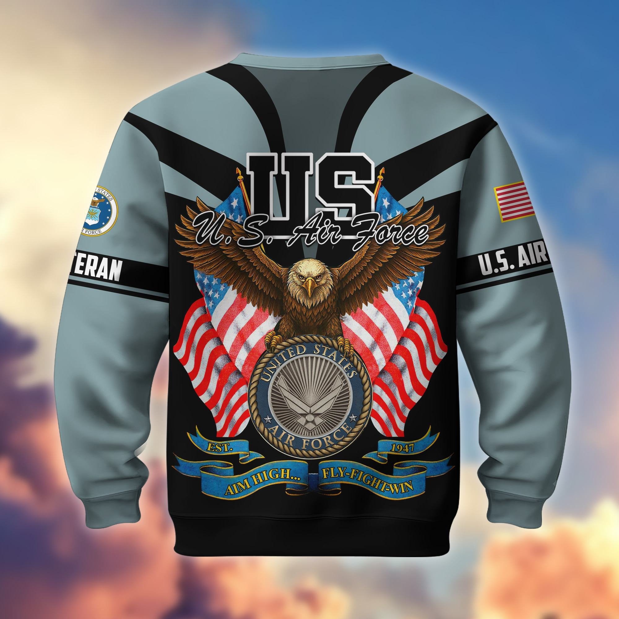 Premium US Veterans Sweatshirt ATTN140821, Gifts For US Veterans, Gifts On Father's Day, Veterans Day.