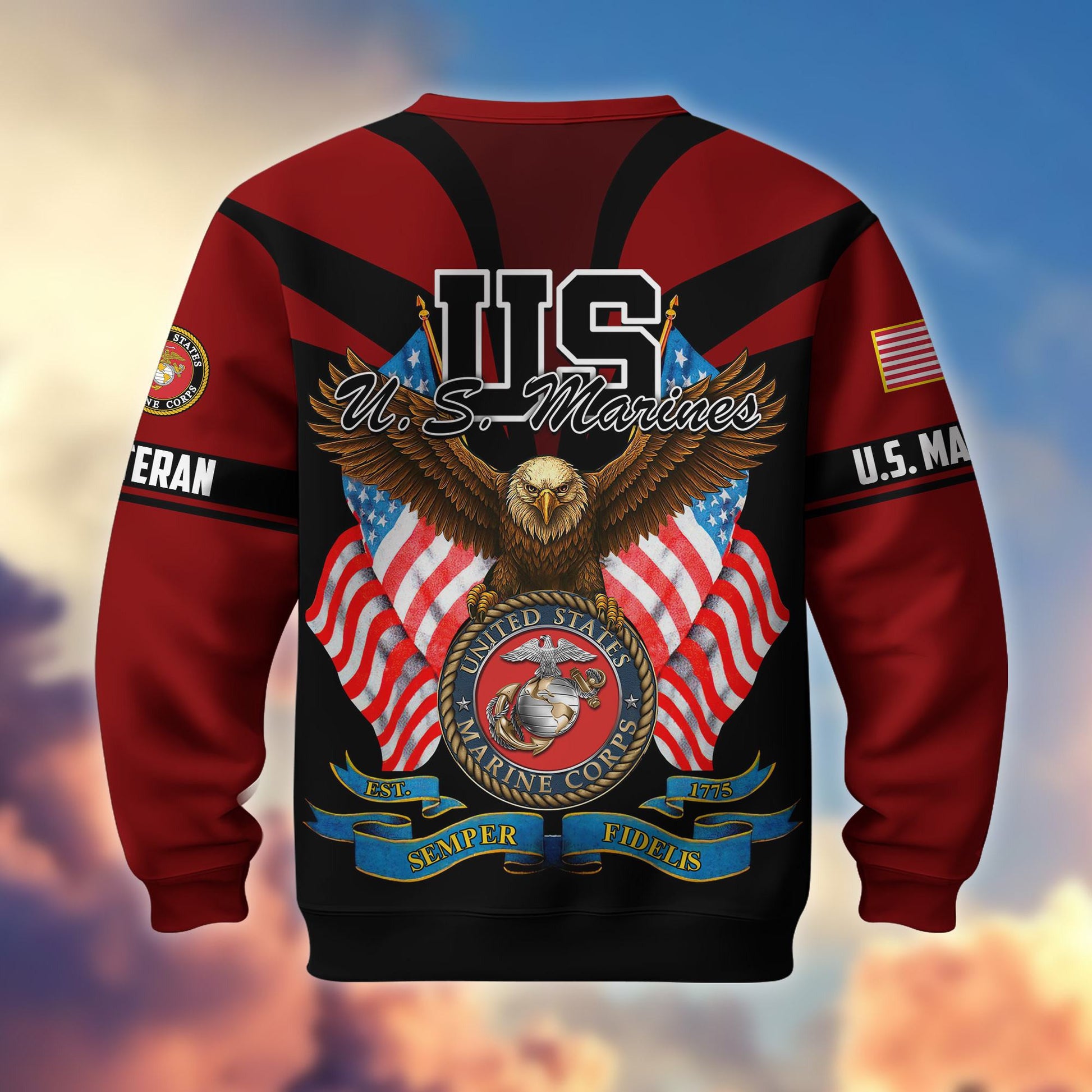 Premium US Veterans Sweatshirt ATTN140821, Gifts For US Veterans, Gifts On Father's Day, Veterans Day.