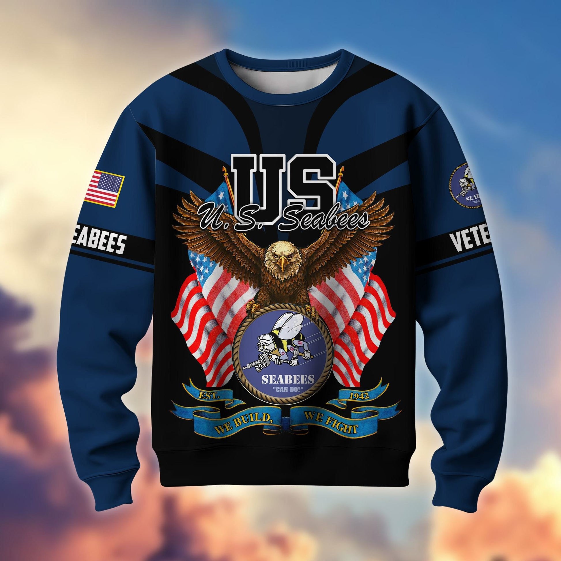 Premium US Veterans Sweatshirt ATTN140821, Gifts For US Veterans, Gifts On Father's Day, Veterans Day.