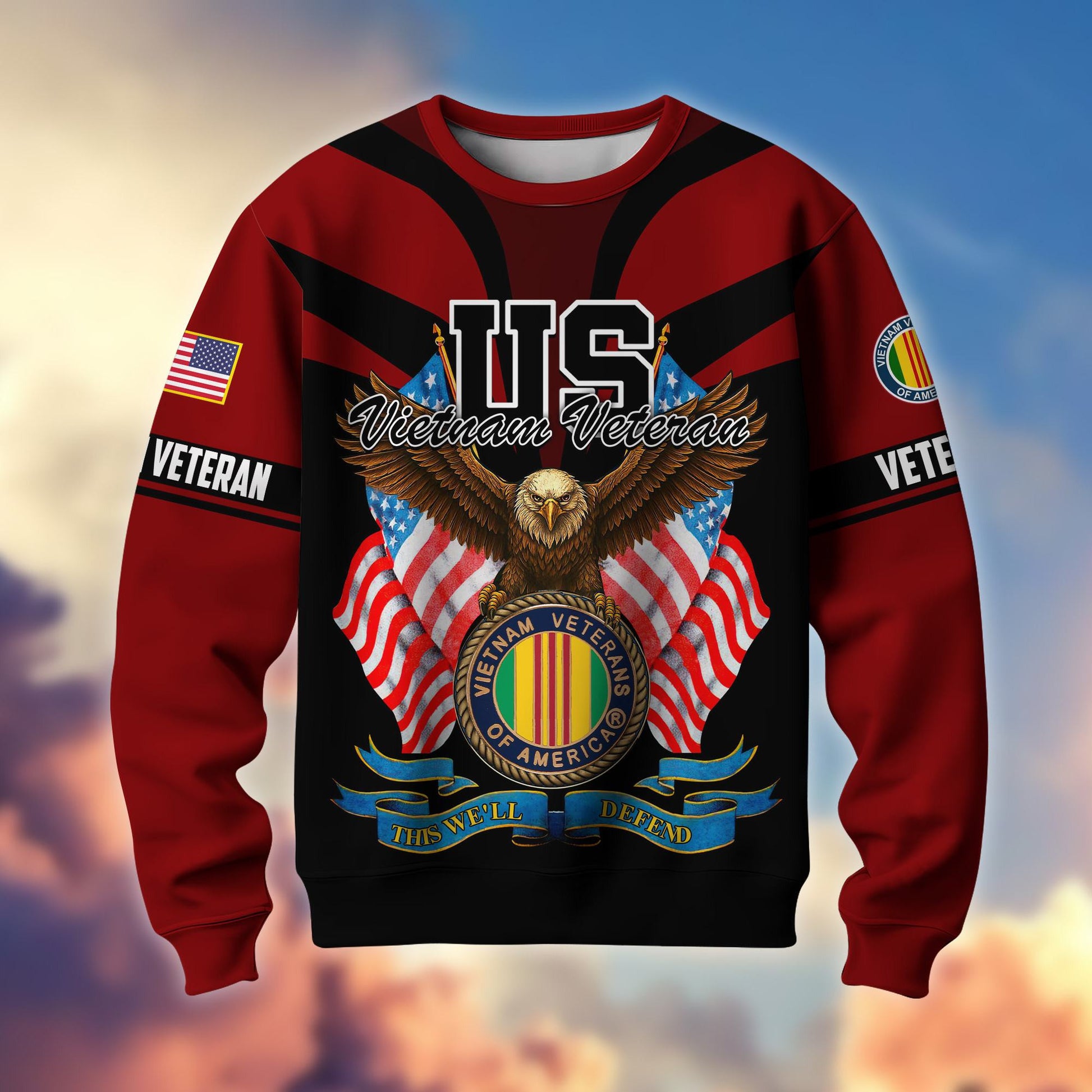 Premium US Veterans Sweatshirt ATTN140821, Gifts For US Veterans, Gifts On Father's Day, Veterans Day.