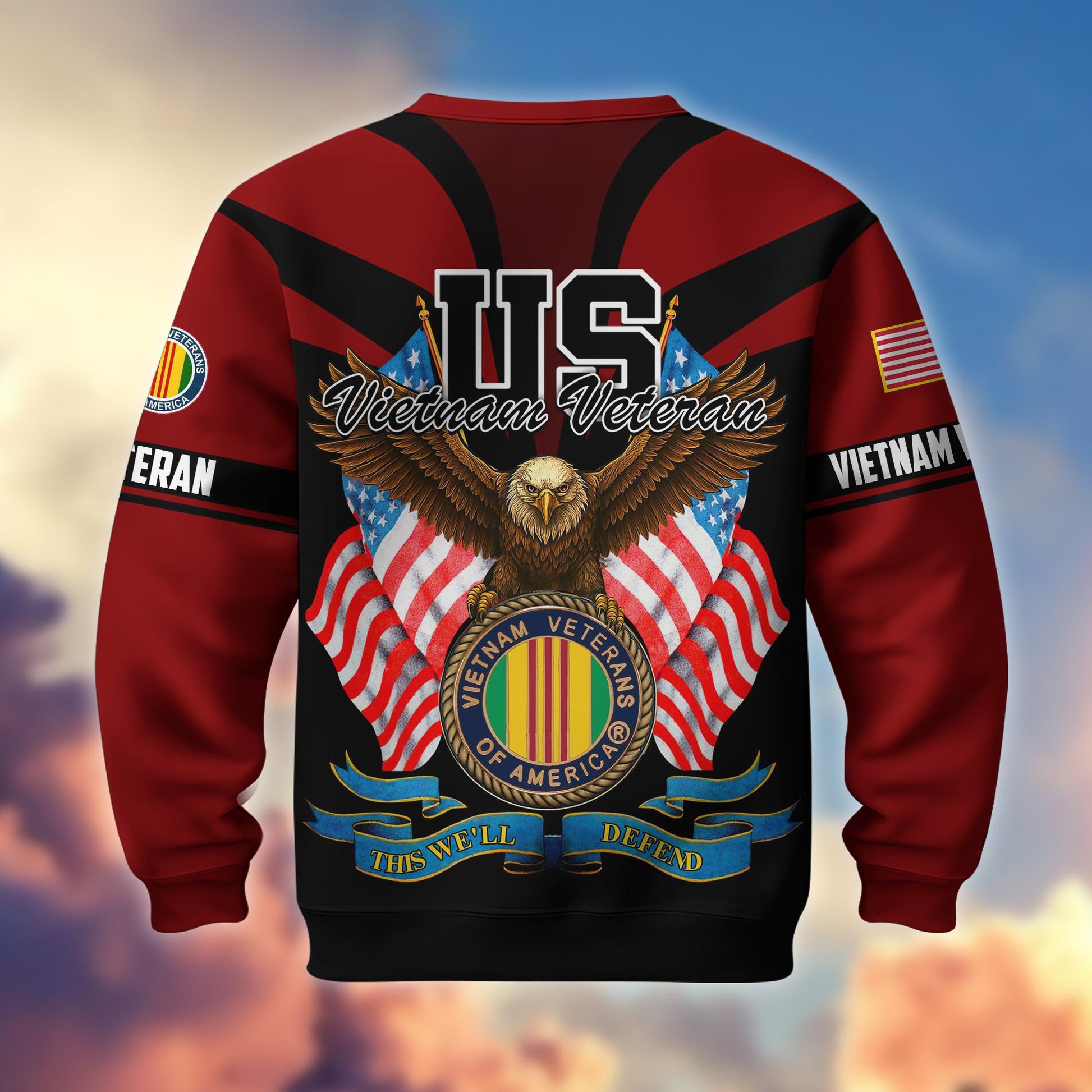 Premium US Veterans Sweatshirt ATTN140821, Gifts For US Veterans, Gifts On Father's Day, Veterans Day.