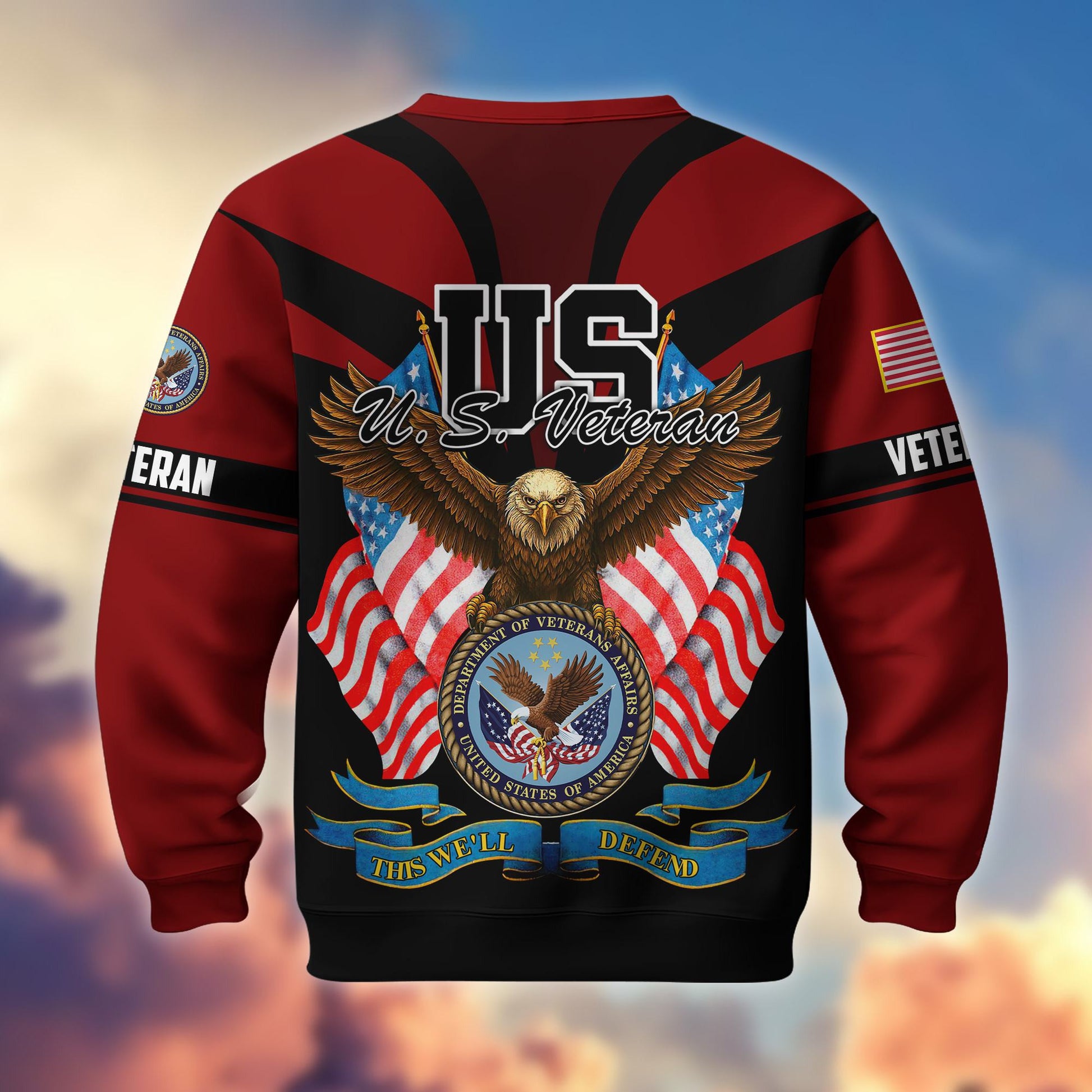 Premium US Veterans Sweatshirt ATTN140821, Gifts For US Veterans, Gifts On Father's Day, Veterans Day.