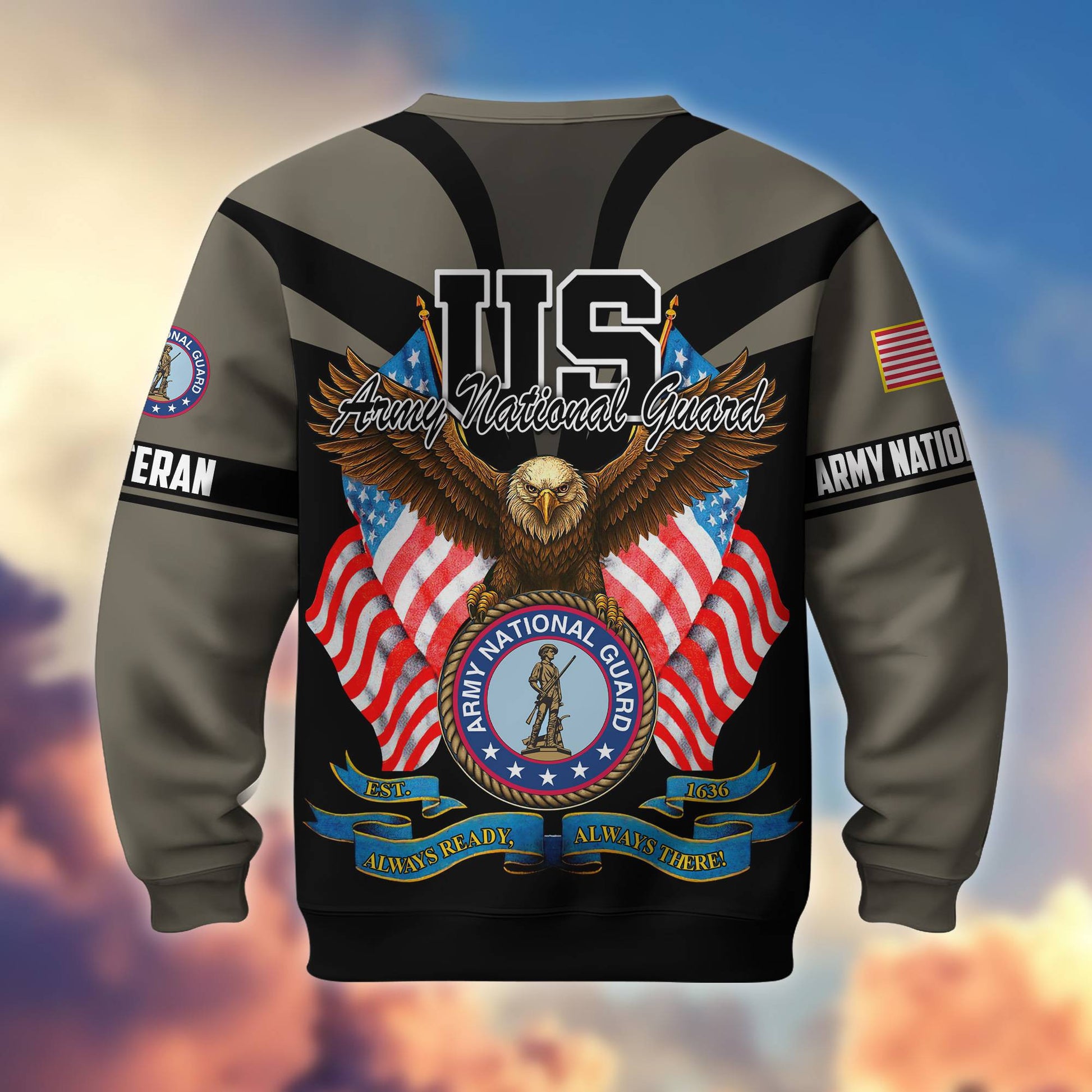 Premium US Veterans Sweatshirt ATTN140821, Gifts For US Veterans, Gifts On Father's Day, Veterans Day.