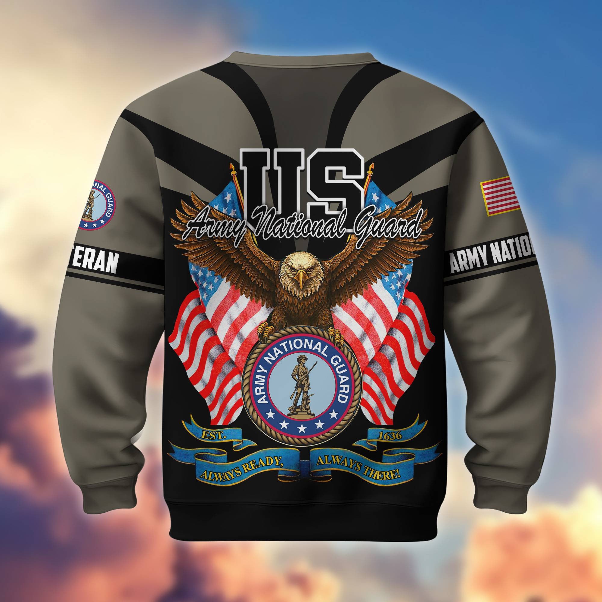 Premium US Veterans Sweatshirt ATTN140821, Gifts For US Veterans, Gifts On Father's Day, Veterans Day.