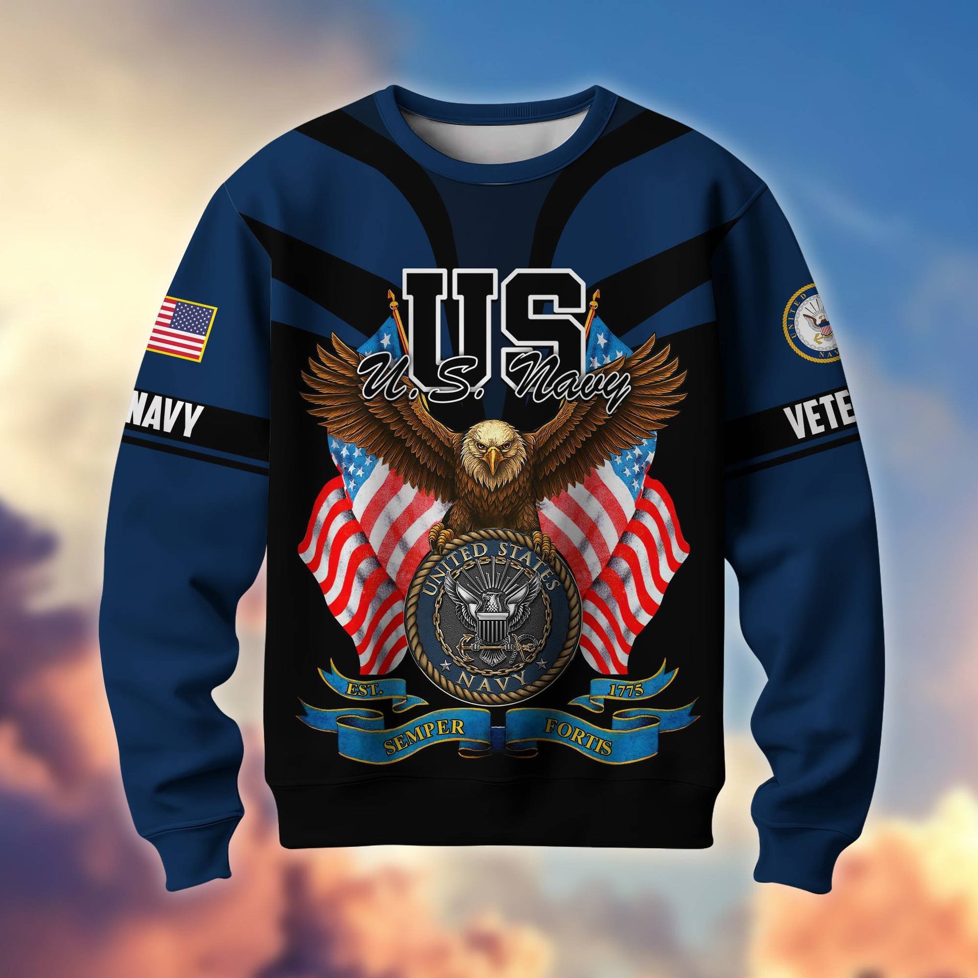 Premium US Veterans Sweatshirt ATTN140821, Gifts For US Veterans, Gifts On Father's Day, Veterans Day.