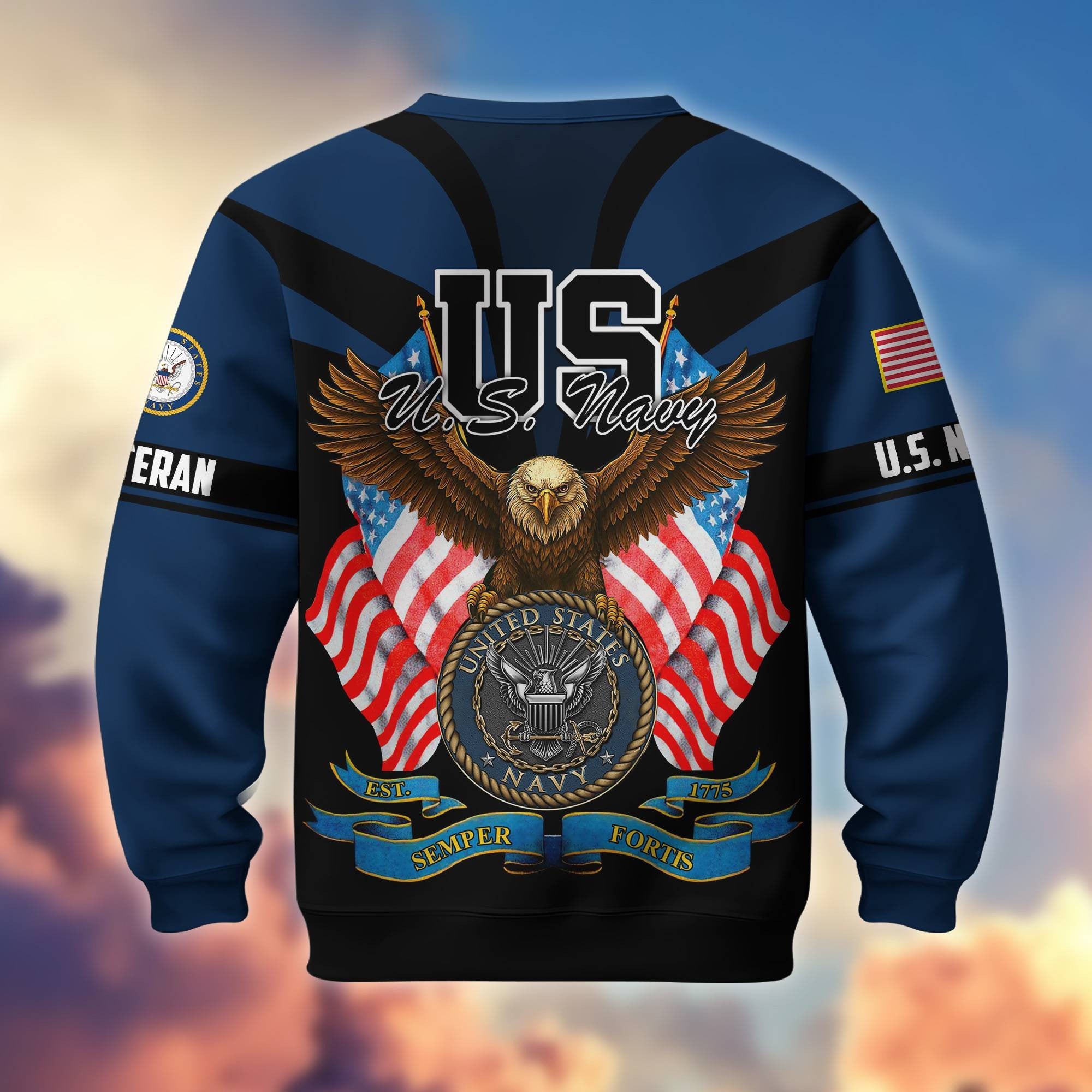 Premium US Veterans Sweatshirt ATTN140821, Gifts For US Veterans, Gifts On Father's Day, Veterans Day.