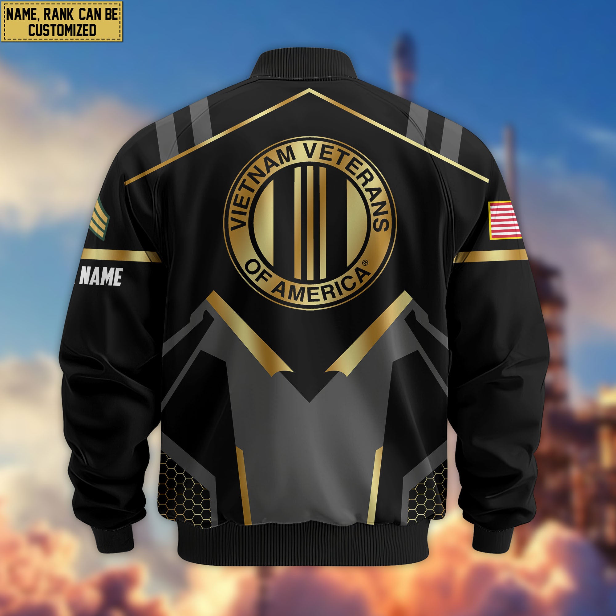 Premium Custom Vietnam Veteran Bomber Jacket VPVC803306, Gifts For Vietnam Veteran, Gifts On Father's Day, Veterans Day.