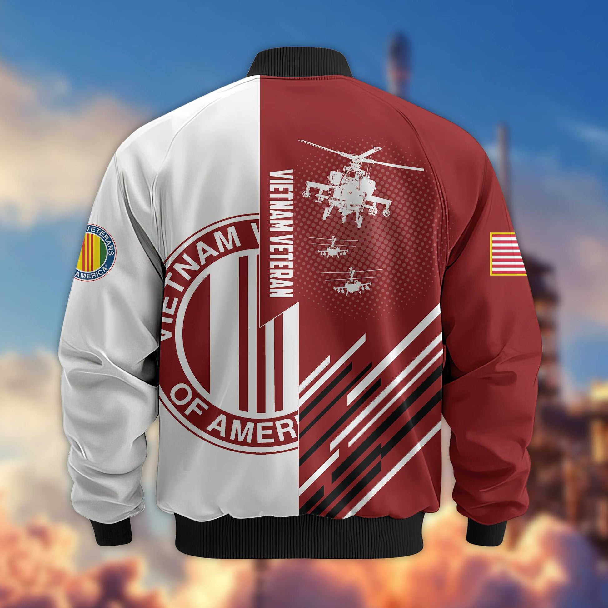 Premium Vietnam Veteran Bomber Jacket VPVC803406, Gifts For Vietnam Veteran, Gifts On Father's Day, Veterans Day.