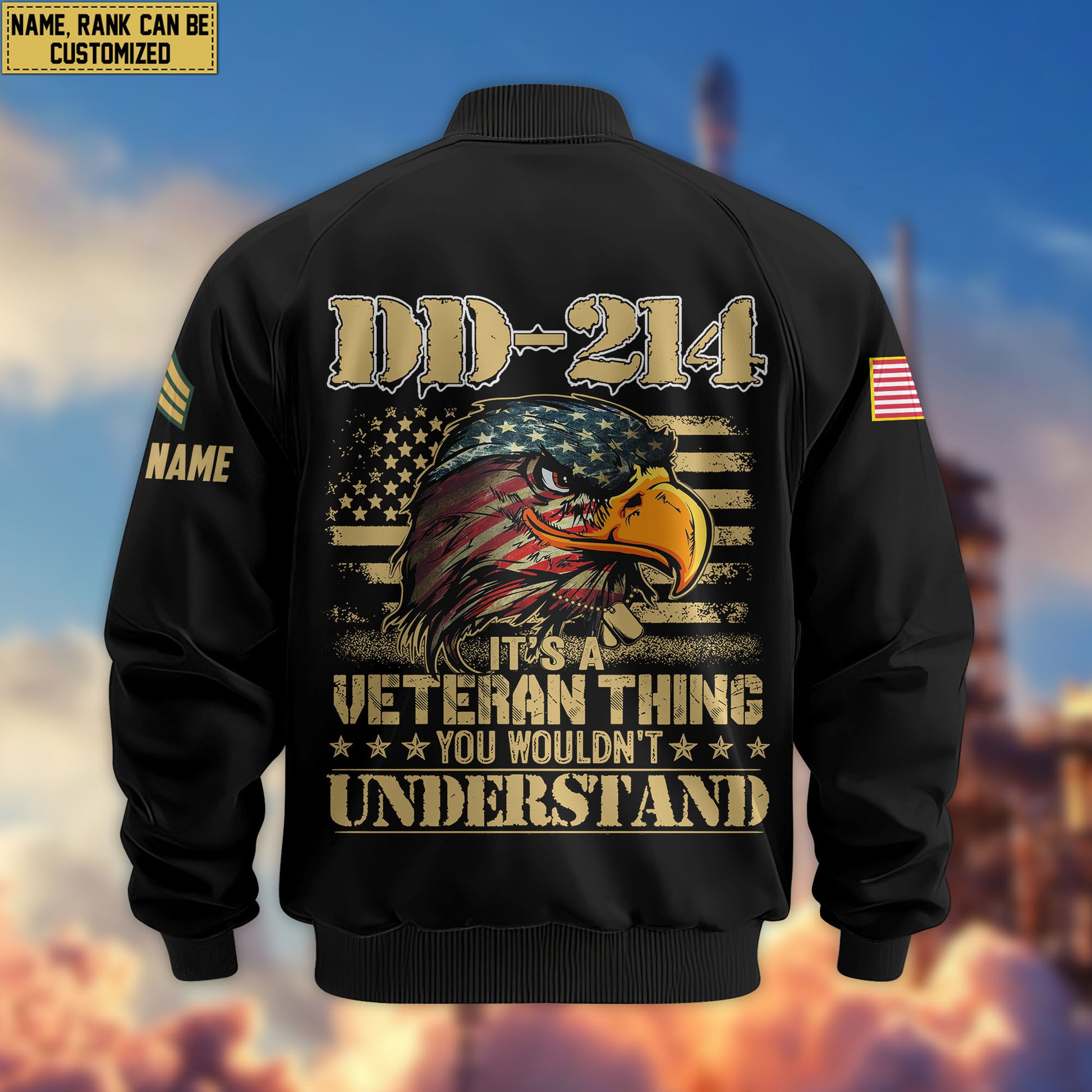 Premium Custom Vietnam Veteran Bomber Jacket VPVC803806, Gifts For Vietnam Veteran, Gifts On Father's Day, Veterans Day.