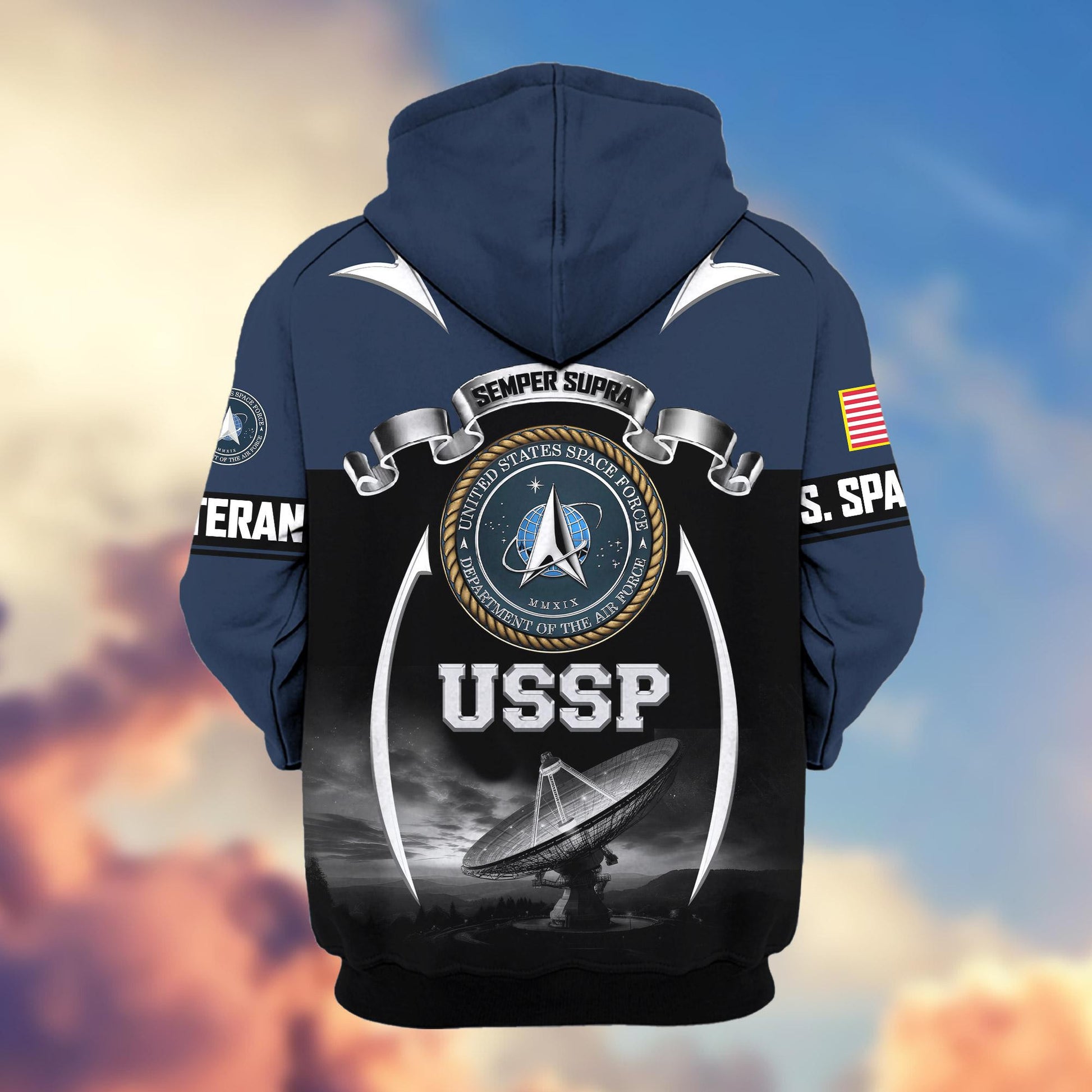 Premium US Veterans Zip Hoodie ATTN150821, Gifts For US Veterans, Gifts On Father's Day, Veterans Day.