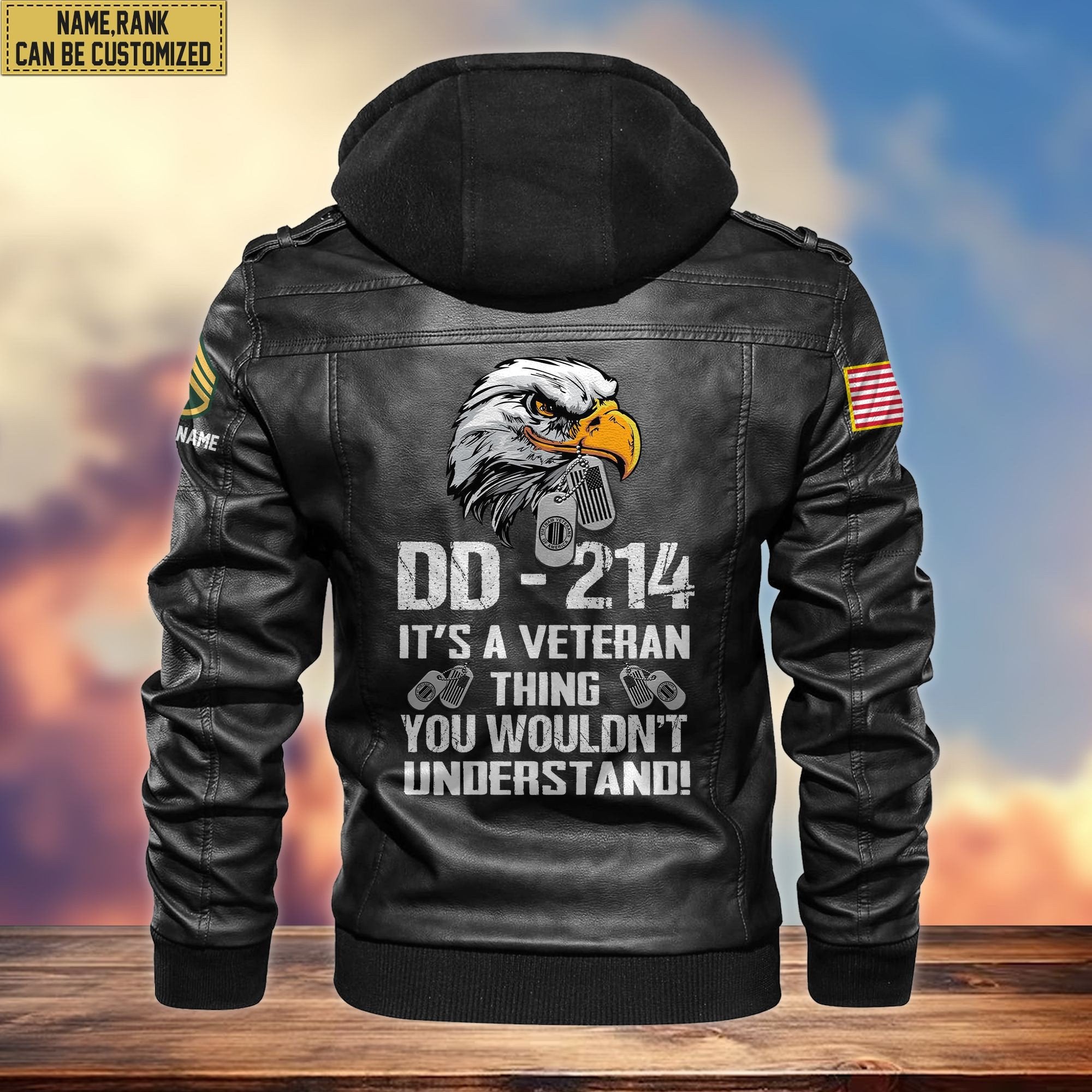 Premium Custom Vietnam Veteran Leather Jacket VPVC701406, Gifts For Vietnam Veteran, Gifts On Father's Day, Armed Forces Day, Veterans Day.