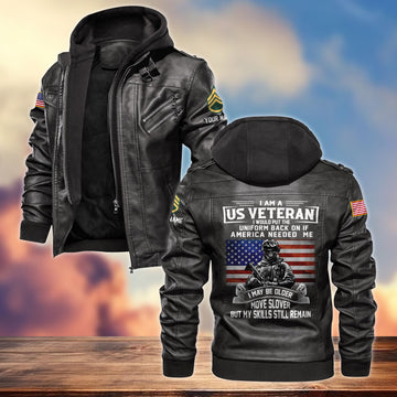Premium Custom Vietnam Veteran Leather Jacket VPVC701506, Gifts For Vietnam Veteran, Gifts On Father's Day, Armed Forces Day, Veterans Day.