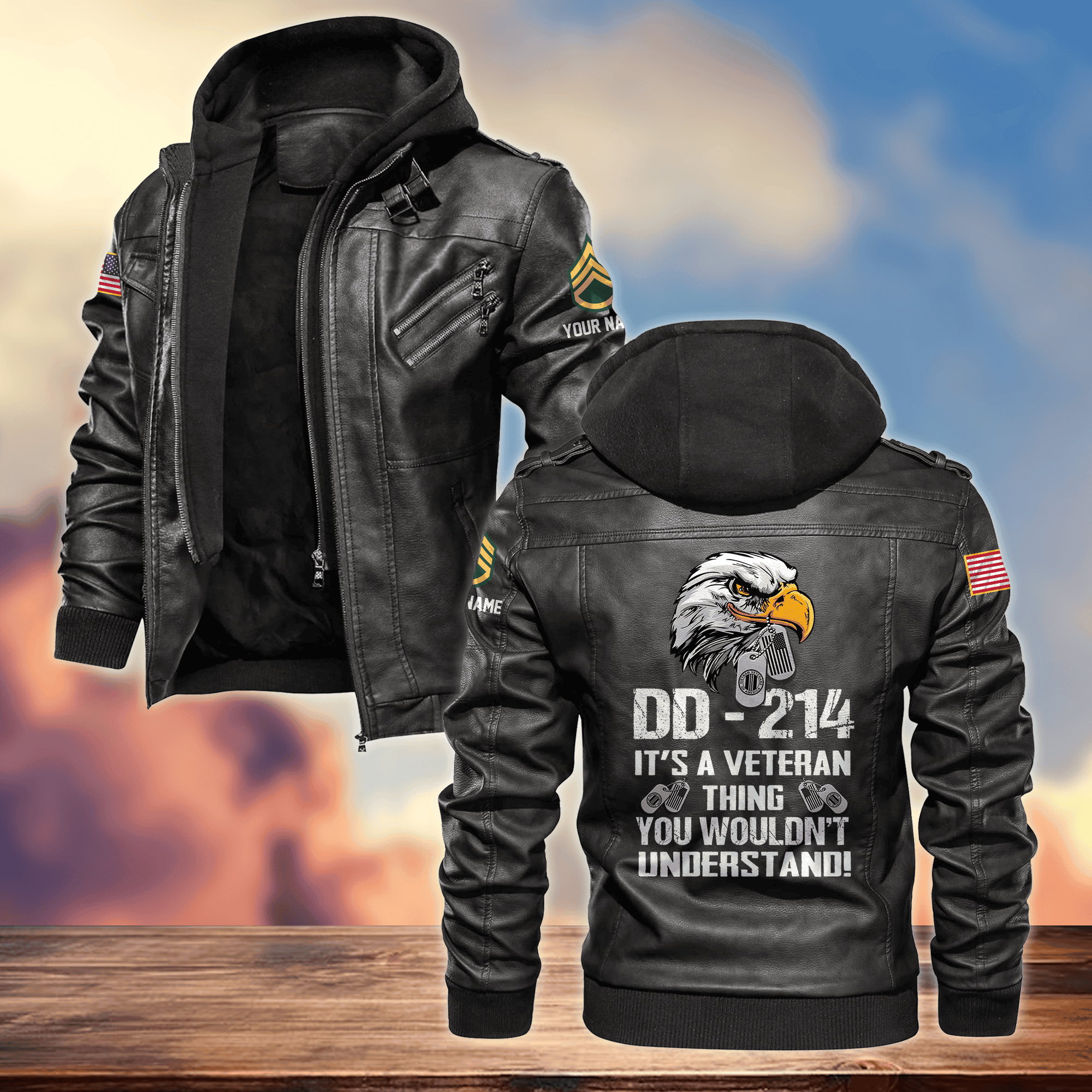 Premium Custom Vietnam Veteran Leather Jacket VPVC701406, Gifts For Vietnam Veteran, Gifts On Father's Day, Armed Forces Day, Veterans Day.