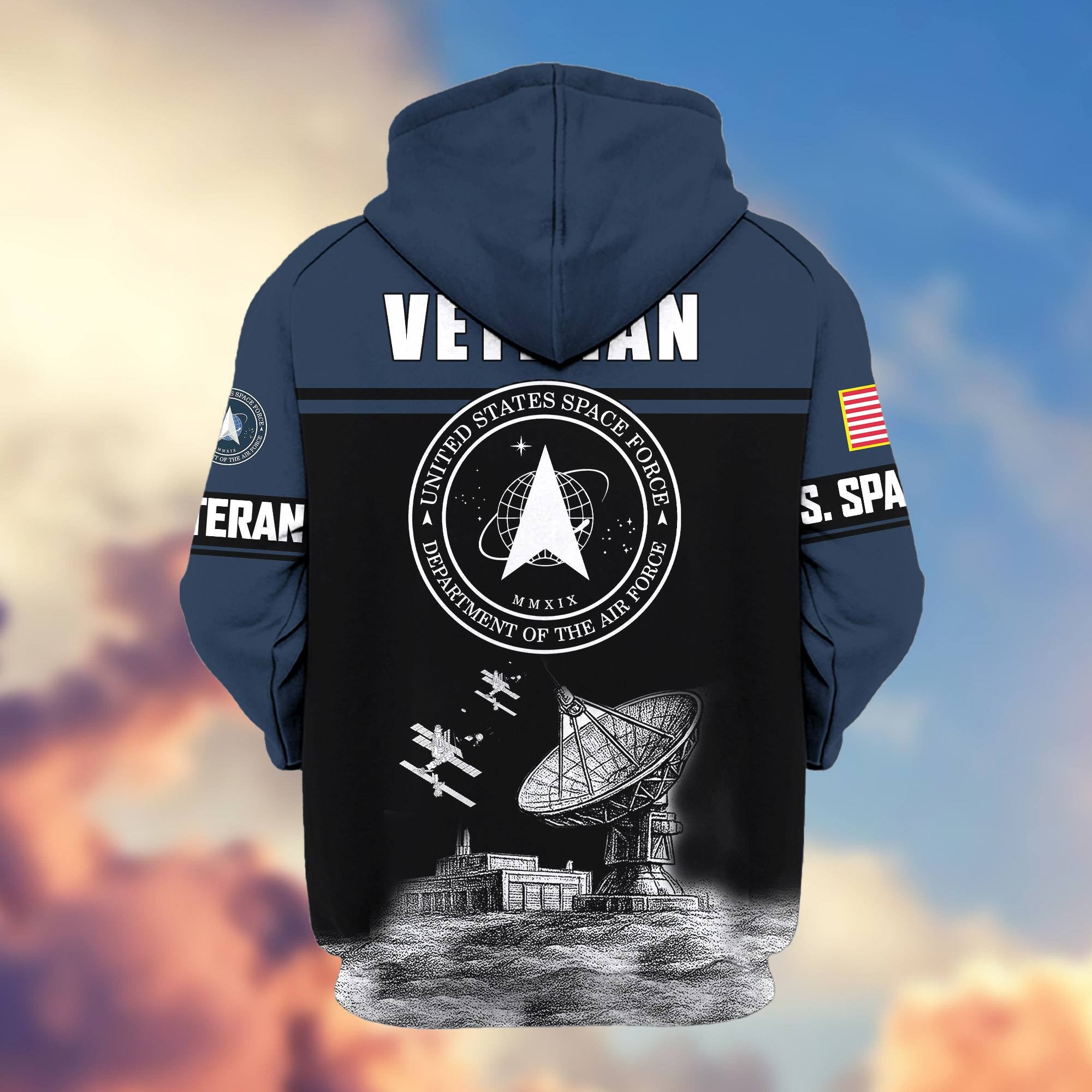 Premium US Veterans Zip Hoodie ATTN260821, Gifts For US Veterans, Gifts On Father's Day, Veterans Day.