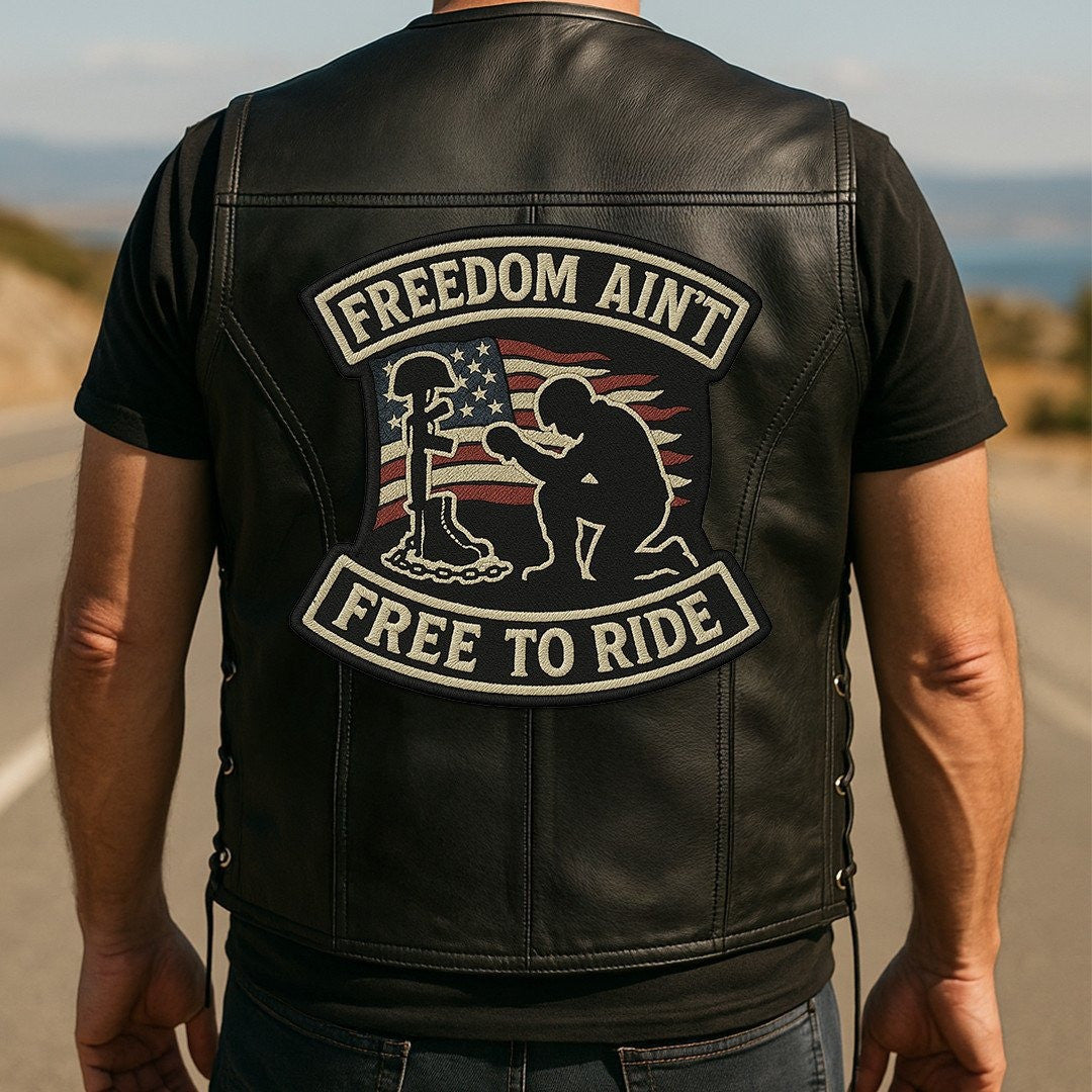 Premium US Veterans Custom Leather Motor Vest VPVC702116, Gifts For US Veteran, Gifts On Father's Day, Veterans Day.