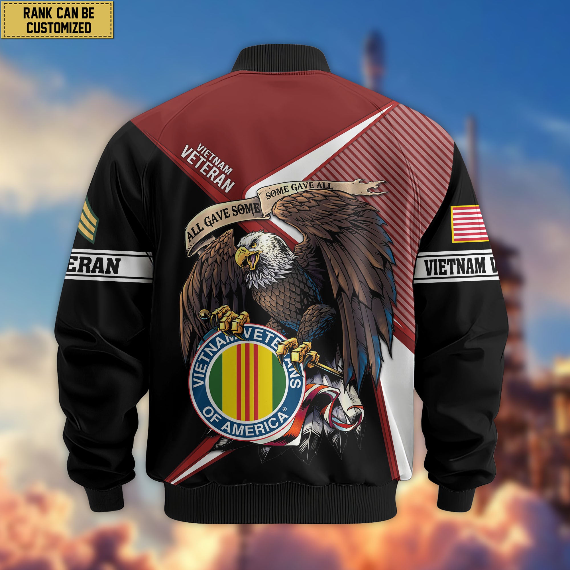 Premium Custom Vietnam Veteran Bomber Jacket VPVC804706, Gifts For Vietnam Veteran, Gifts On Father's Day, Veterans Day.