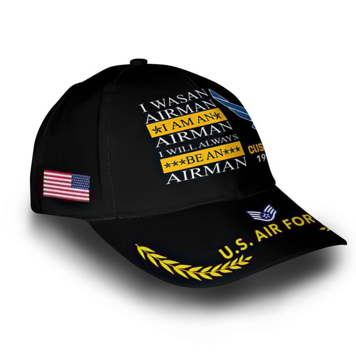 Premium USAF Veteran Custom Cap VPVC005904, Gifts For Air Force Veteran, Best Gifts On Independence Day, Veterans Day.